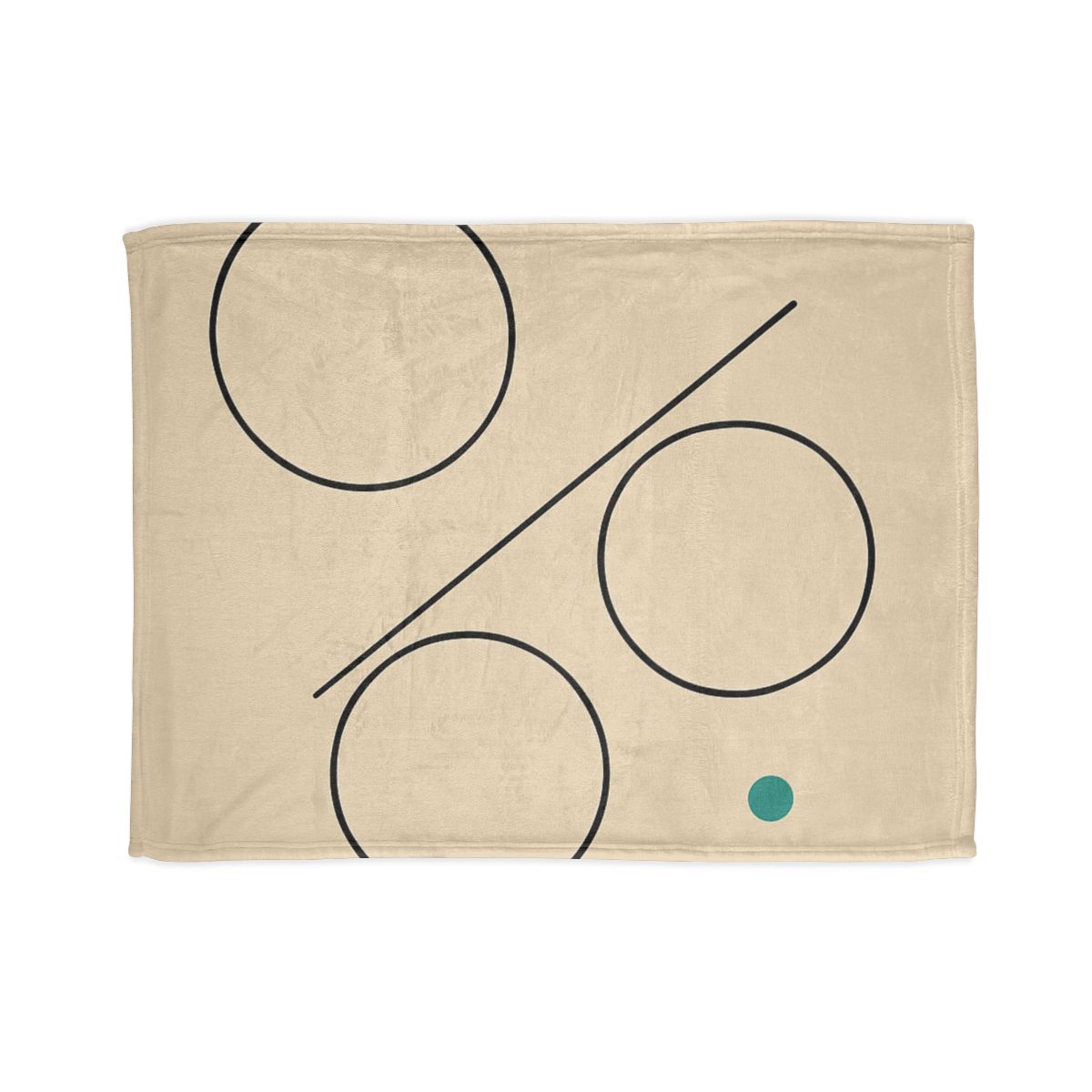 Triad Discs With Shared Tangent Line decorative home blankets