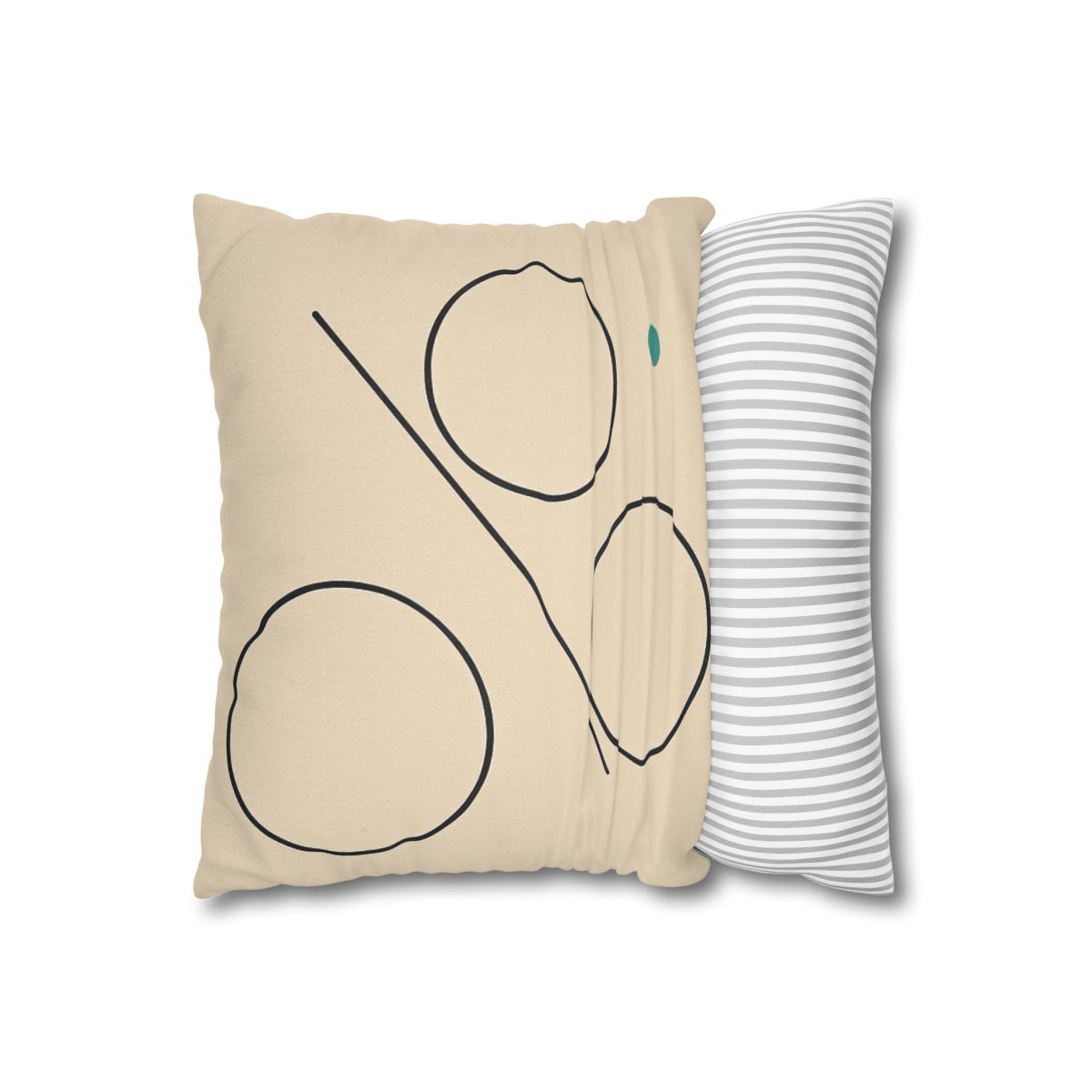 Triad Discs With Shared Tangent Line personalized pillow covers