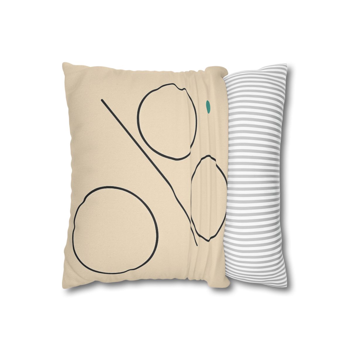 Triad Discs With Shared Tangent Line personalized pillow covers