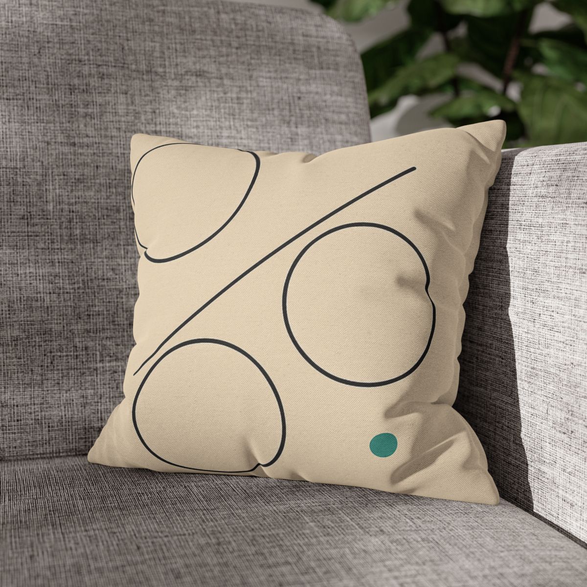 Triad Discs With Shared Tangent Line personalized pillow covers