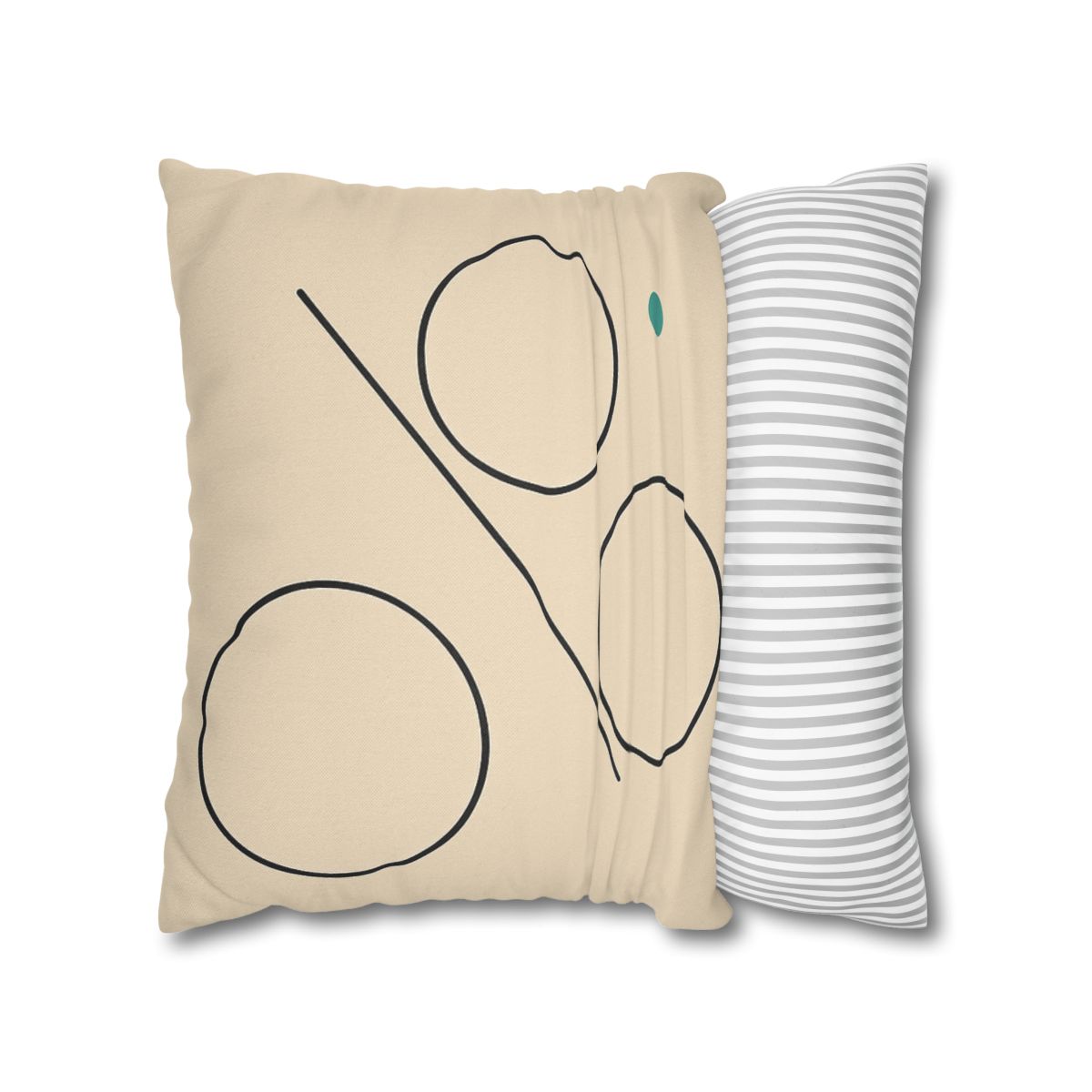 Triad Discs With Shared Tangent Line personalized pillow covers
