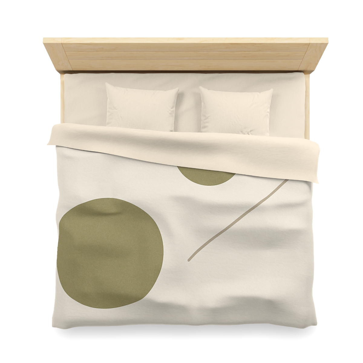 Triad Of Circles With Open Line personalized bedding duvets