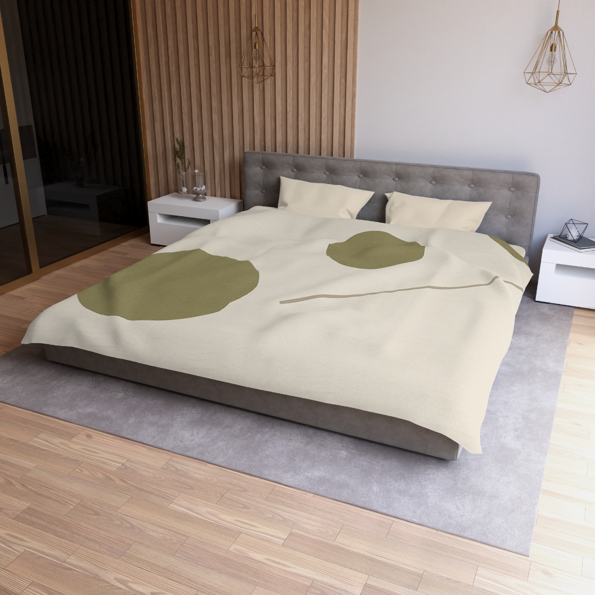 Triad Of Circles With Open Line personalized bedding duvets