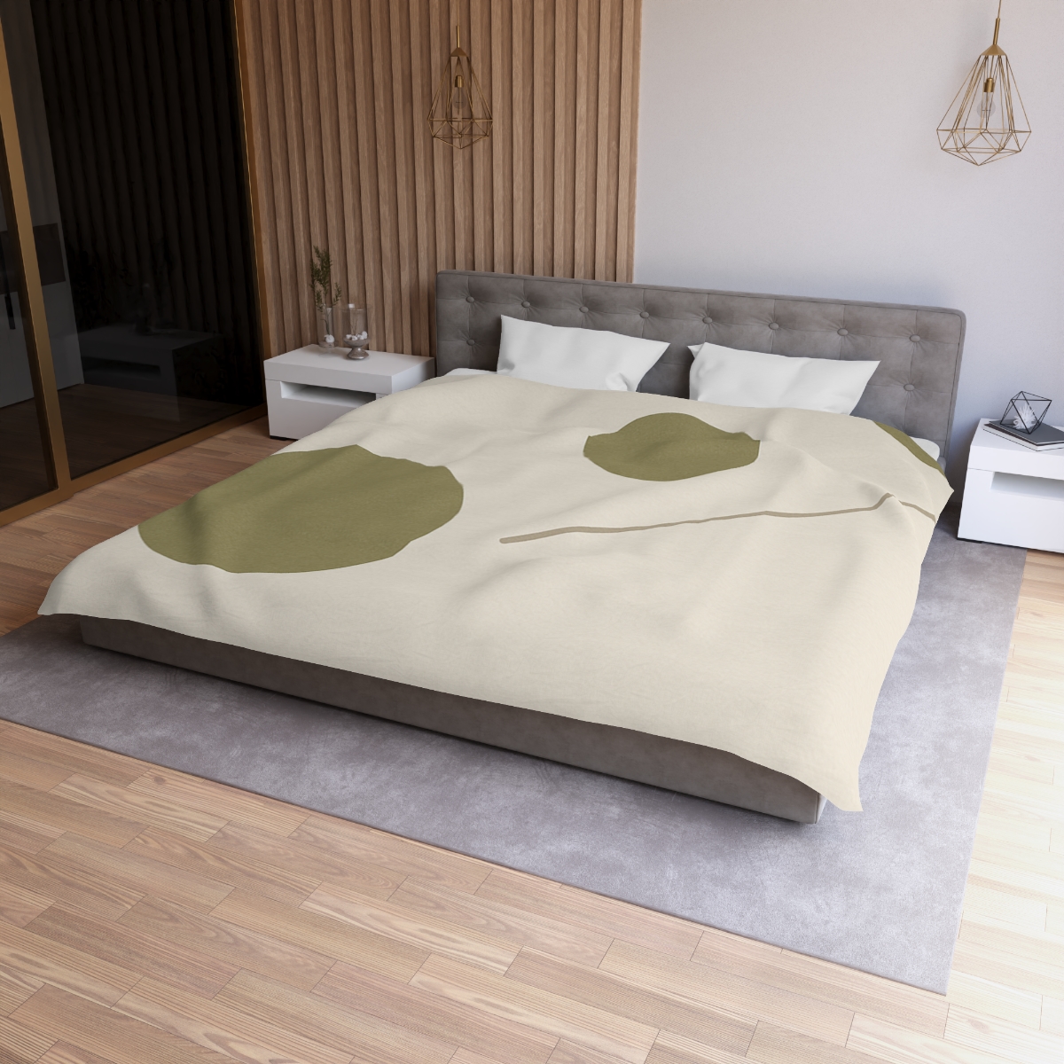 Triad Of Circles With Open Line personalized bedding duvets