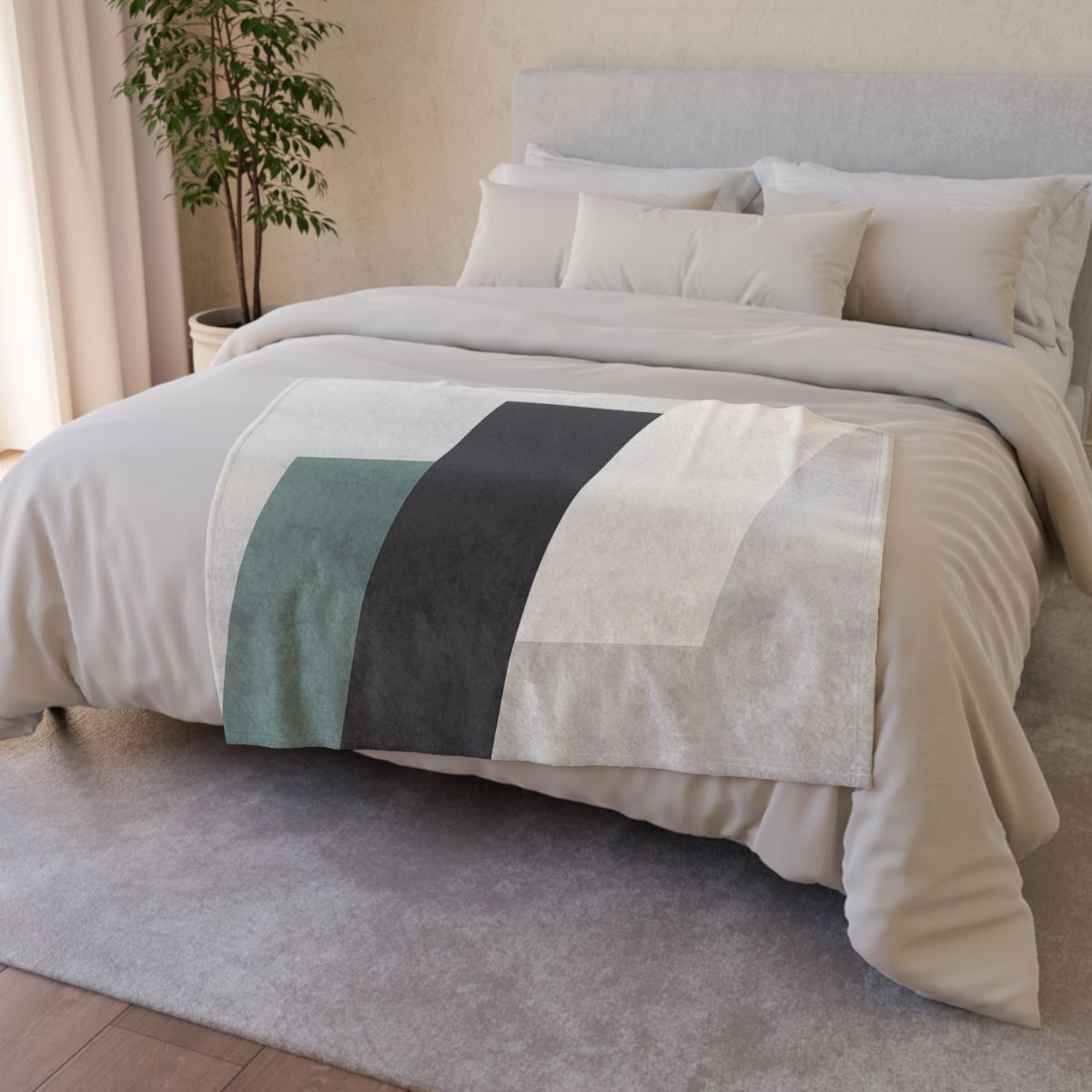 Triad Of Floating Panels trendy patterned blankets