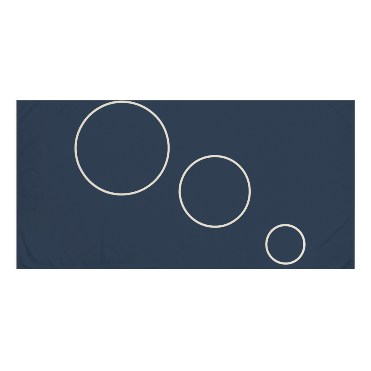 Triad Of Offset Circles soft cotton towels