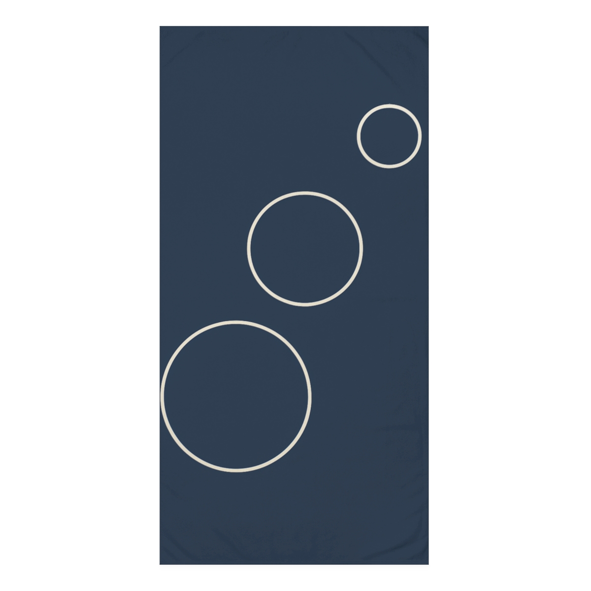 Triad Of Offset Circles soft cotton towels