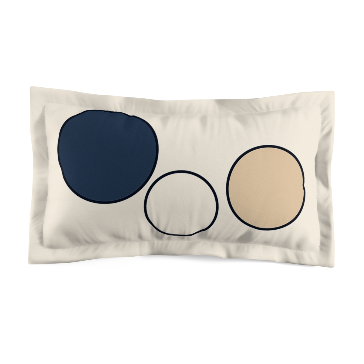 Triad Of Offset Circles trendy accent pillows