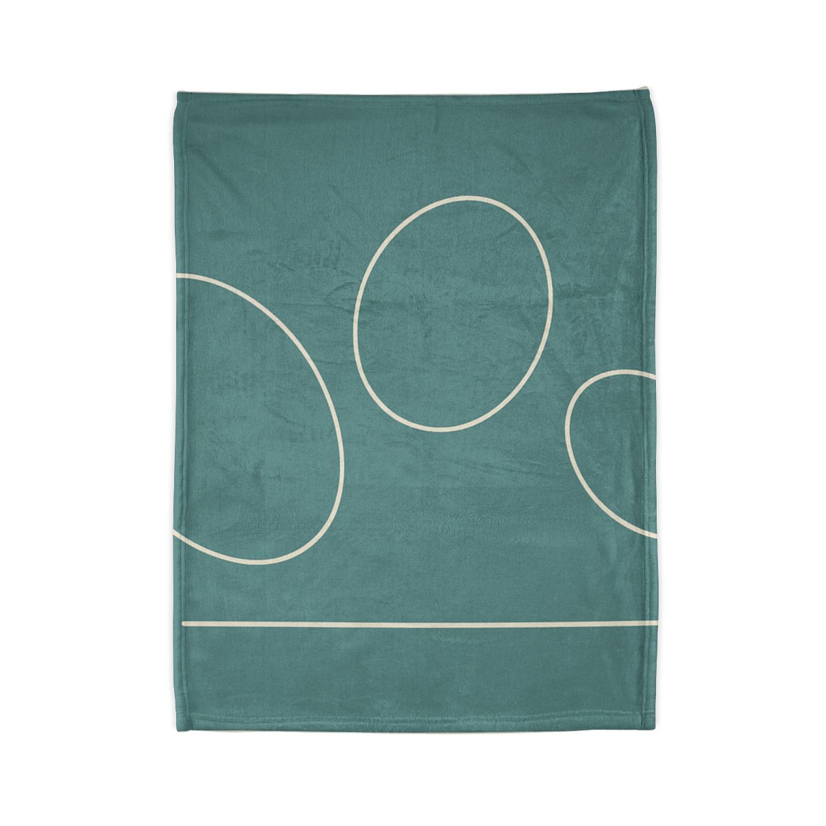 Triad Of Offset Ovals personalized cozy blankets