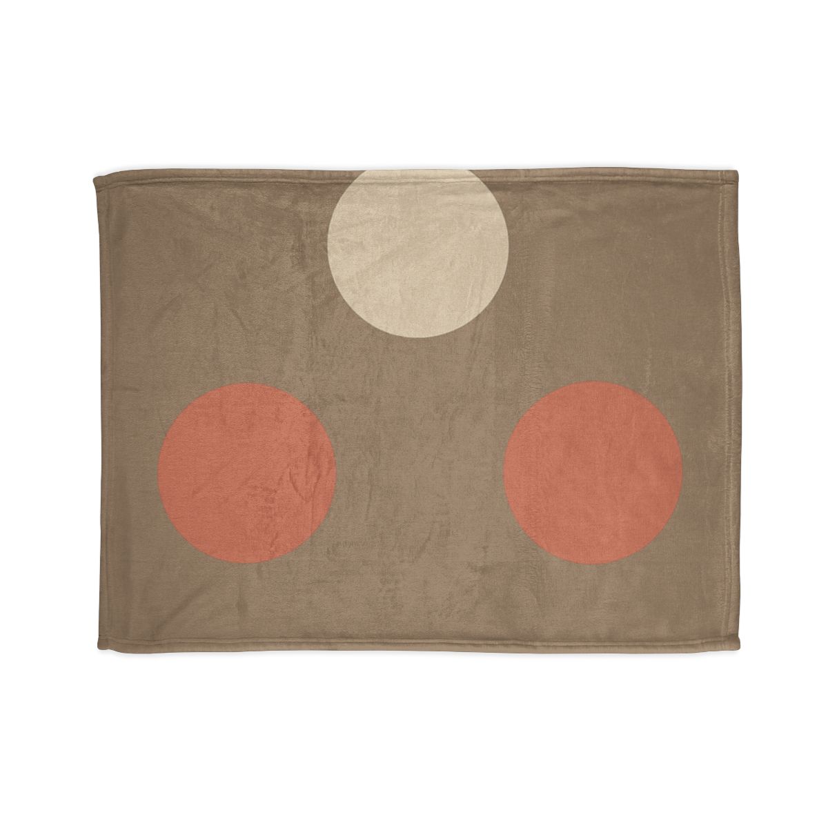 Triad Of Quiet Circles decorative home blankets