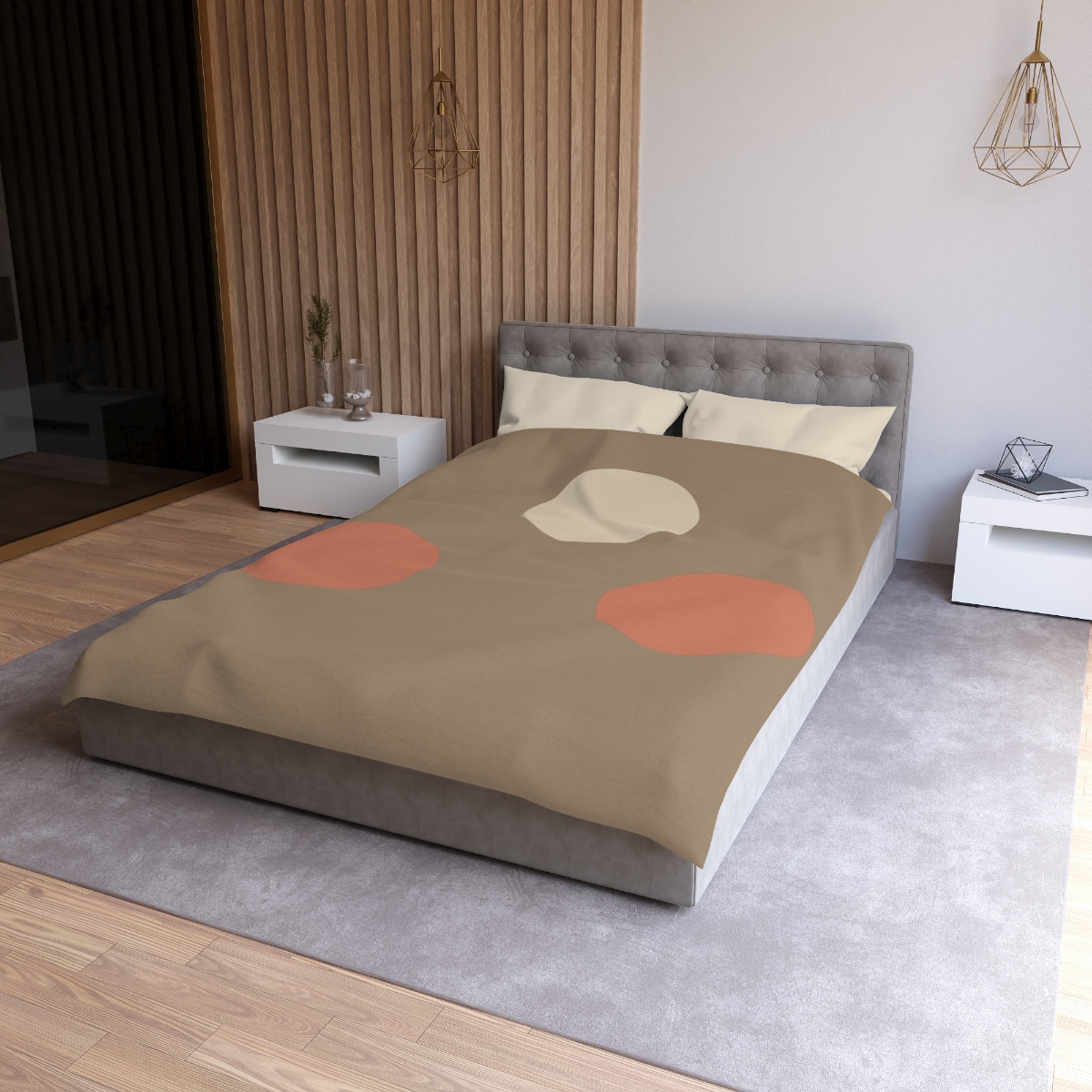 Triad Of Quiet Circles unique patterned duvets