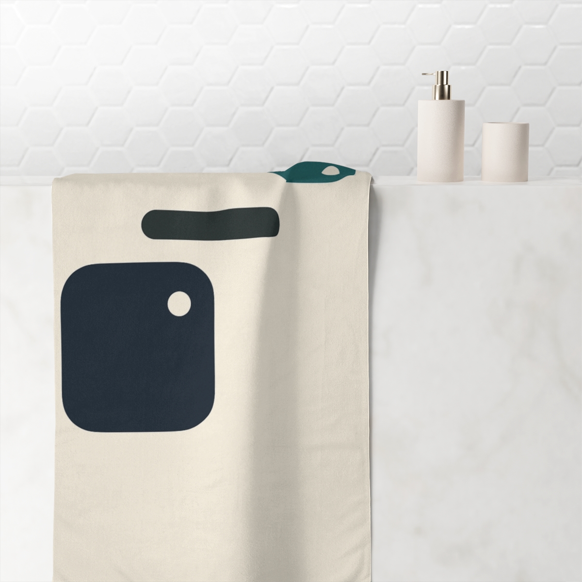 Triad Orbit Tiles soft cotton towels