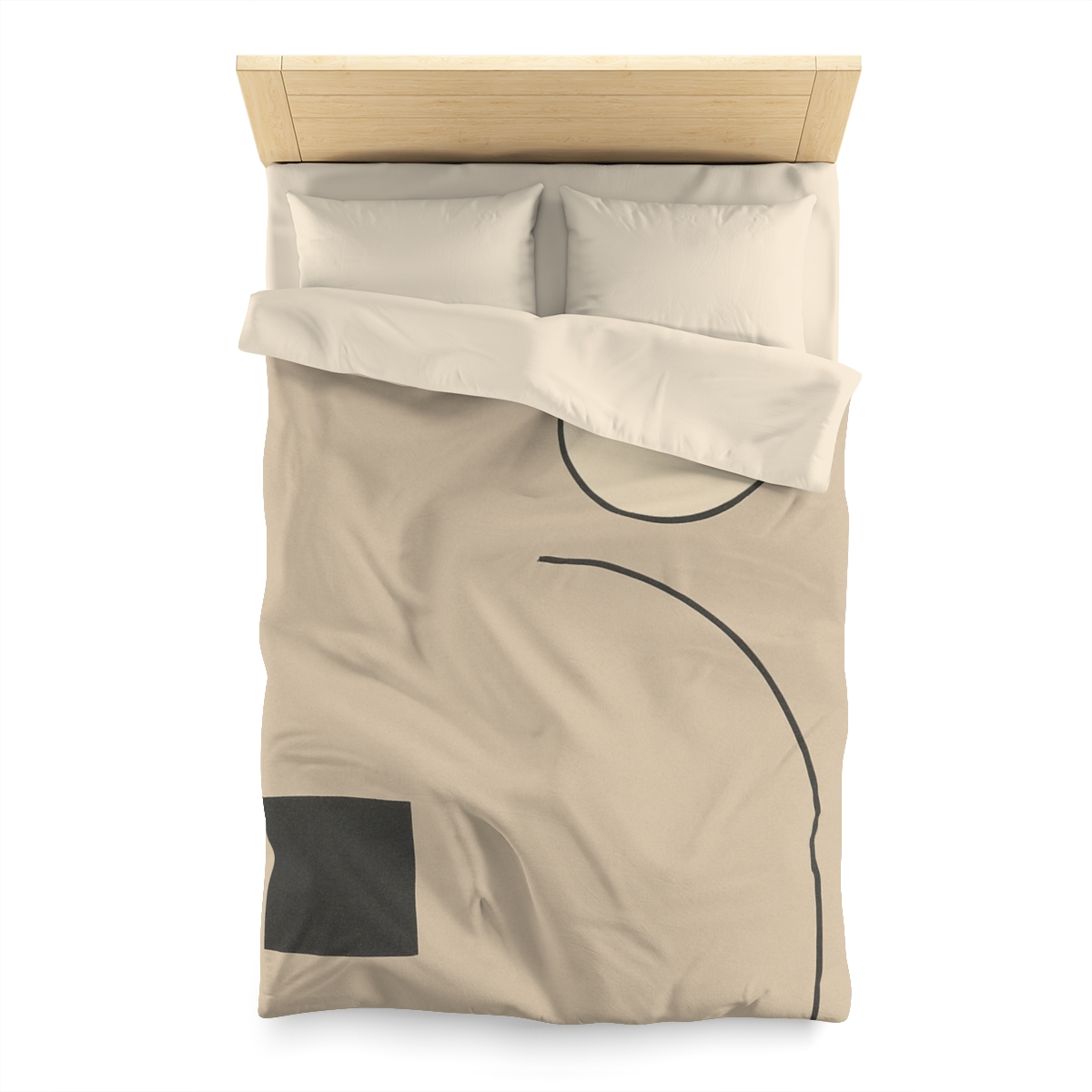 Triadic Arc And Square Balance soft comforter duvets