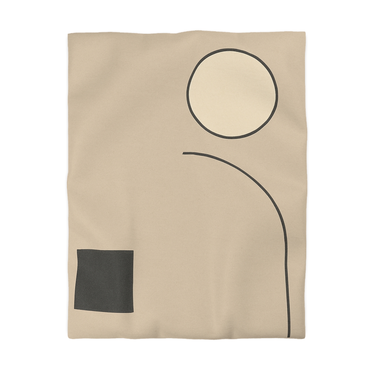 Triadic Arc And Square Balance soft comforter duvets