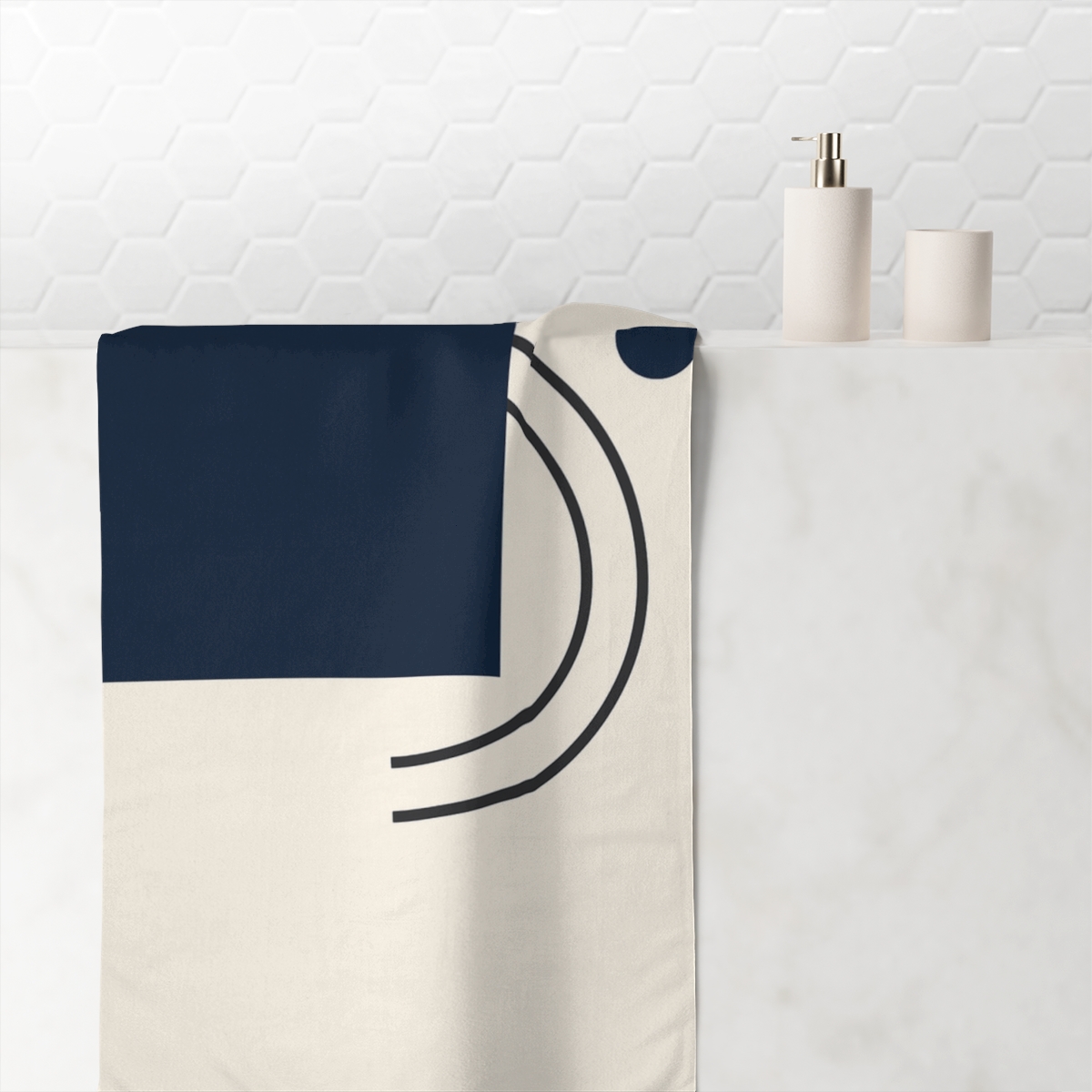 Triadic Arc And Square Study unique gift towels