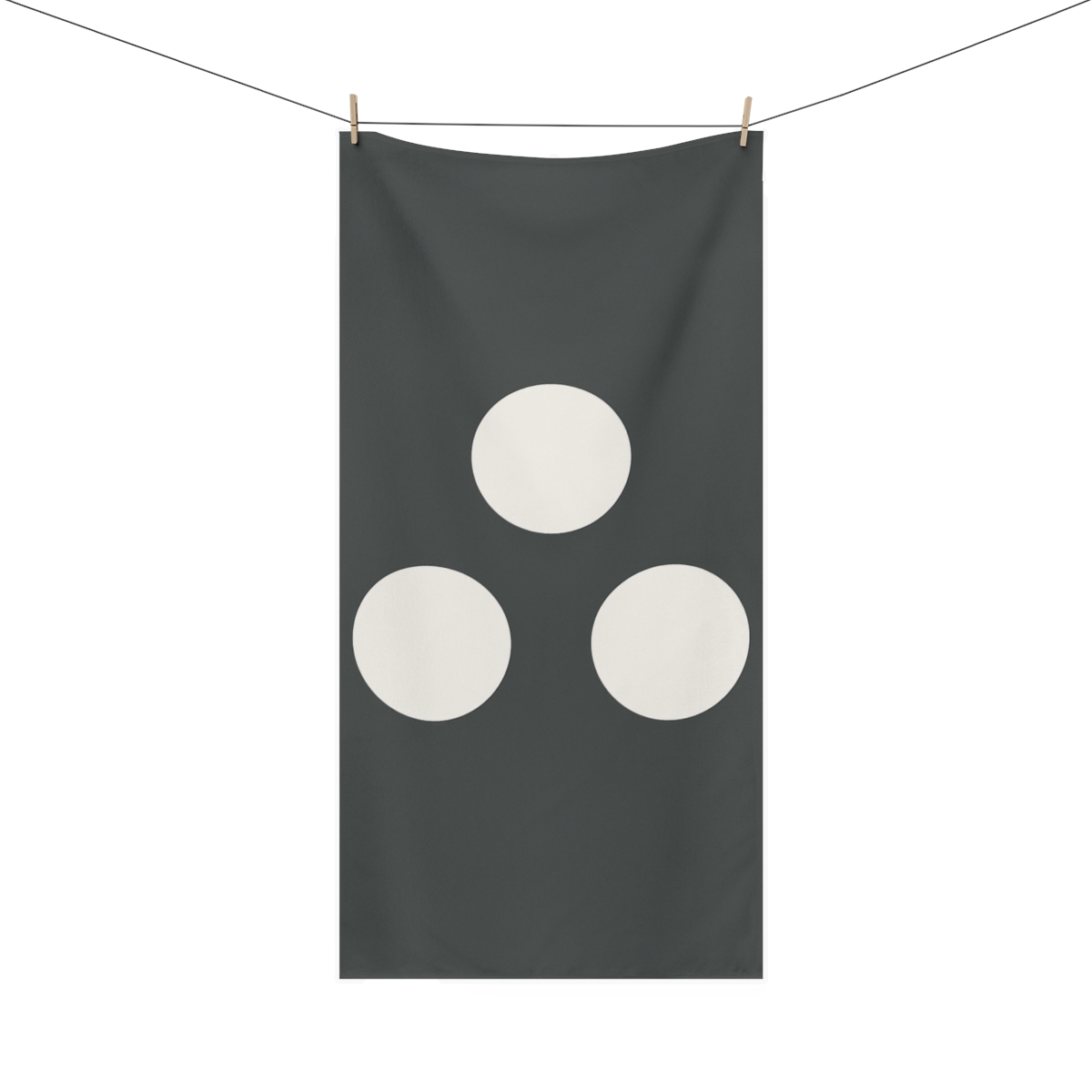 Triangular Array Of Negative Space Circles unique gift towels
