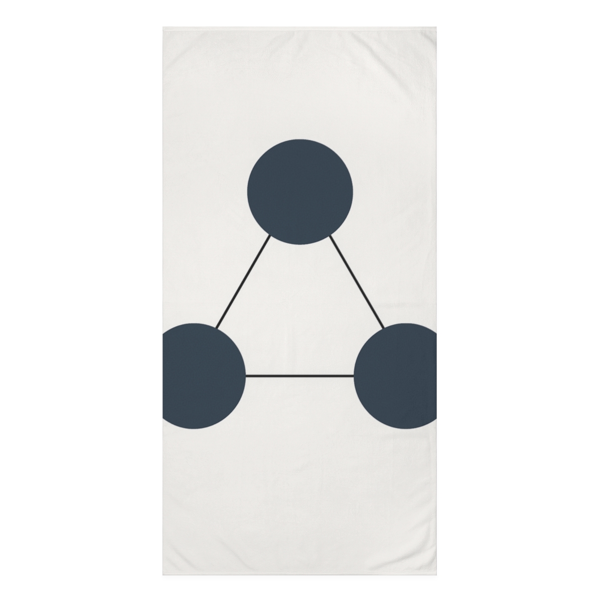 Triangular Balance Of Circles And Lines personalized bath towels
