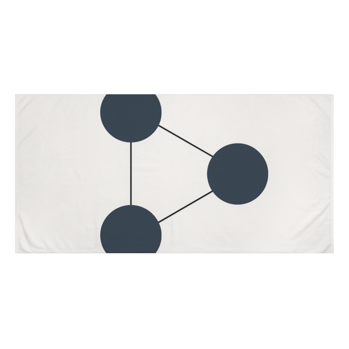 Triangular Balance Of Circles And Lines personalized bath towels