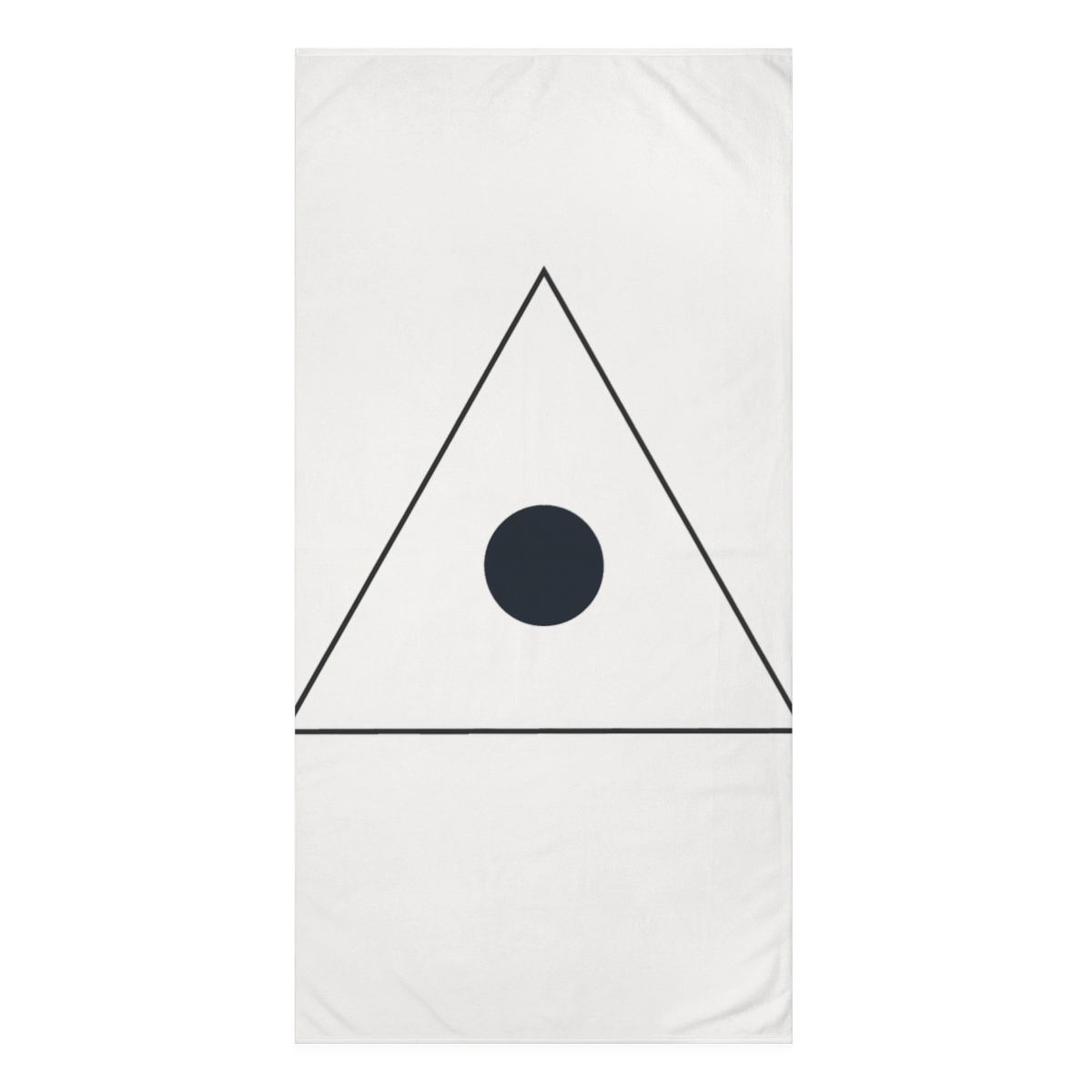 Triangular Balance Of Thin Lines And Circle personalized bath towels