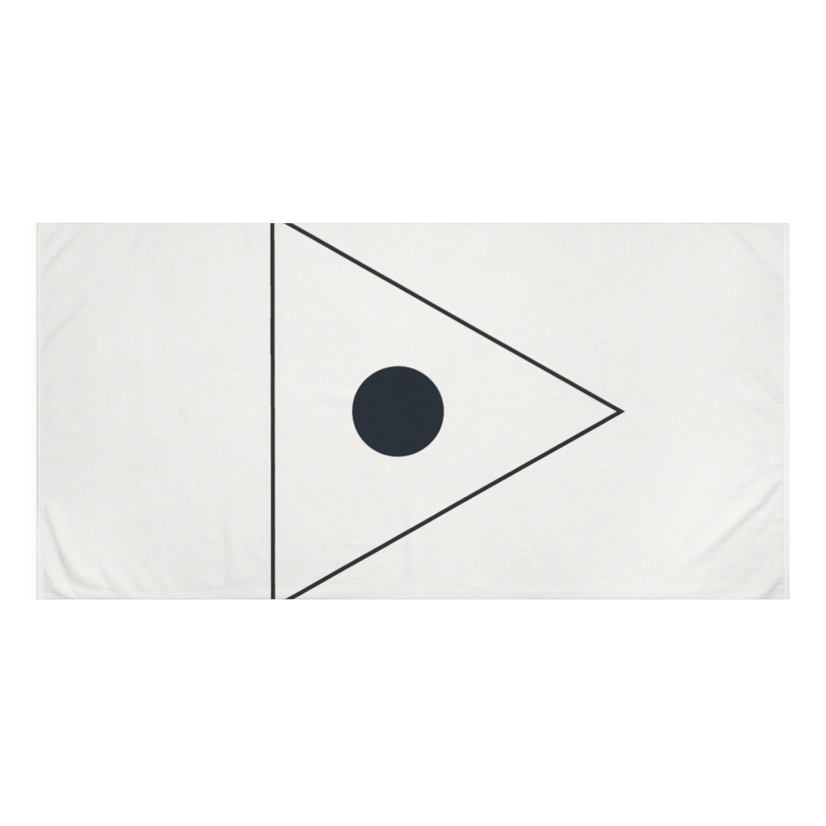 Triangular Balance Of Thin Lines And Circle personalized bath towels