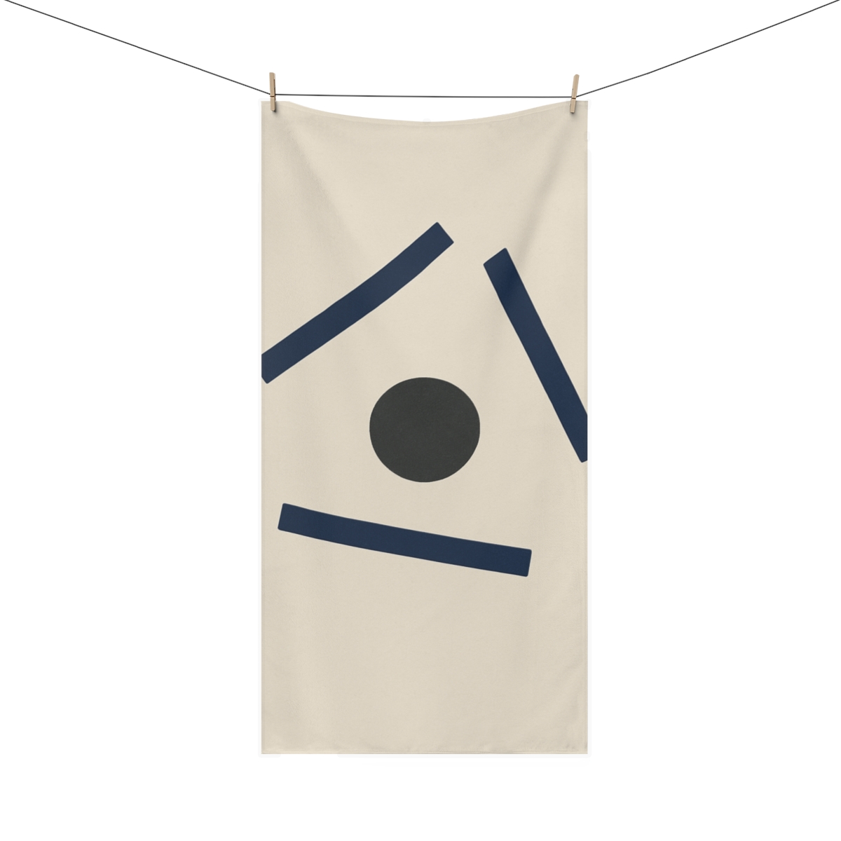 Triangular Bar And Circle Harmony unique gift towels