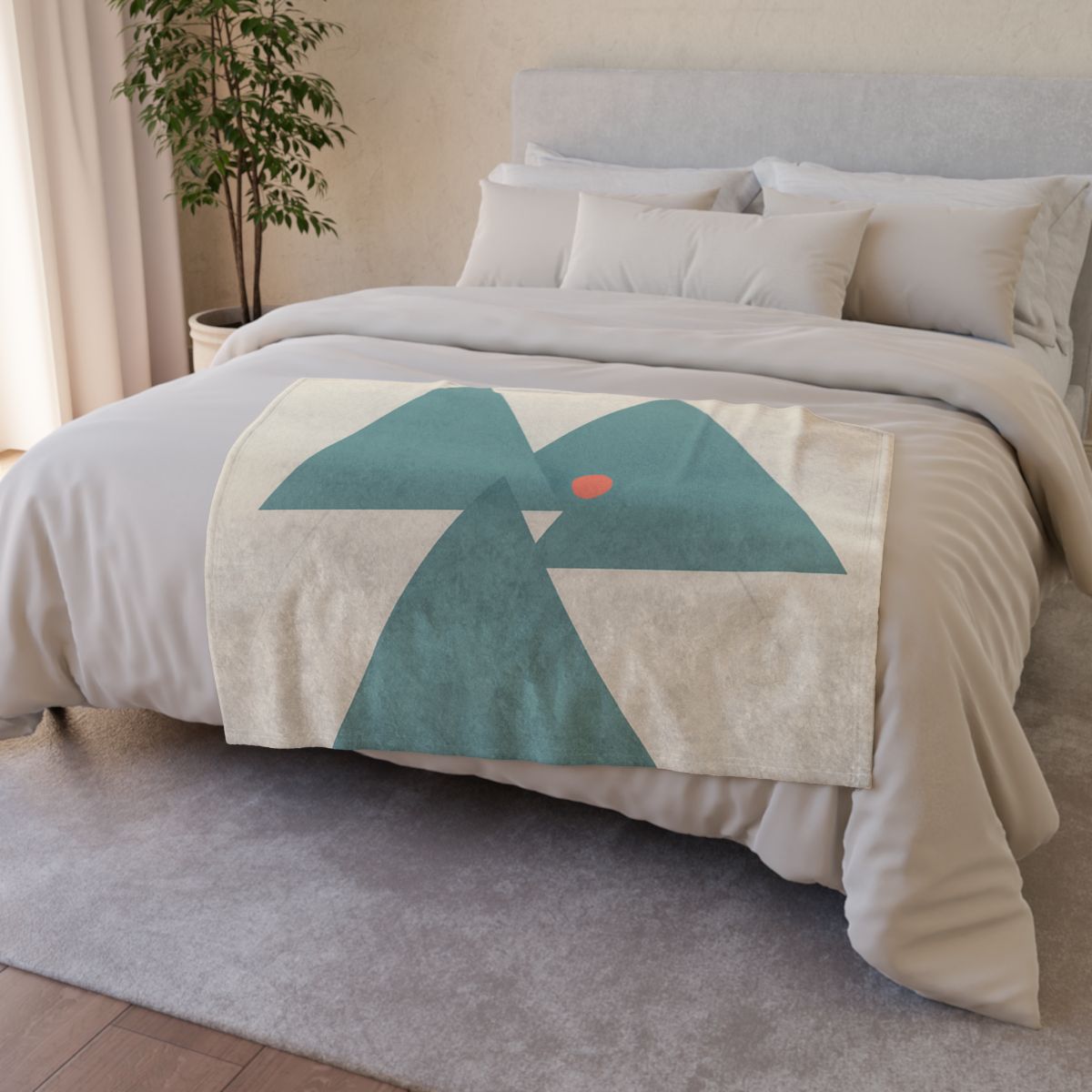 Triangular Cluster With Accent Dot designer printed blankets