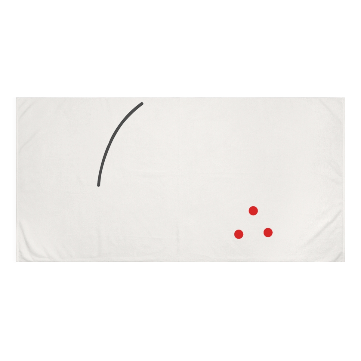 Triangular Dot Arc Field soft cotton towels
