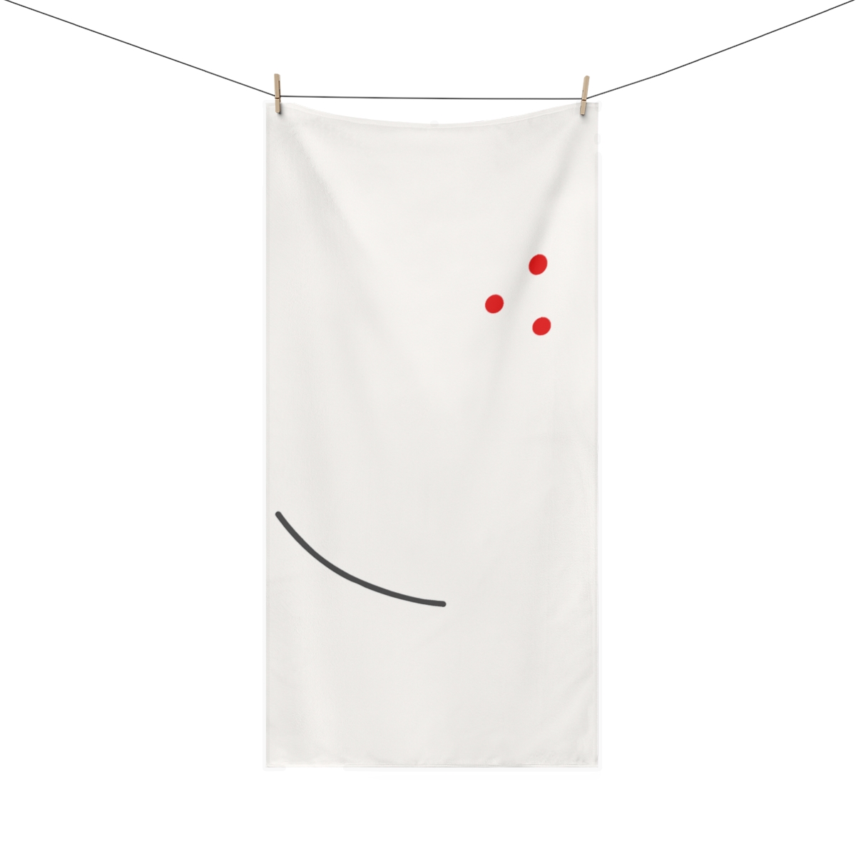 Triangular Dot Arc Field soft cotton towels