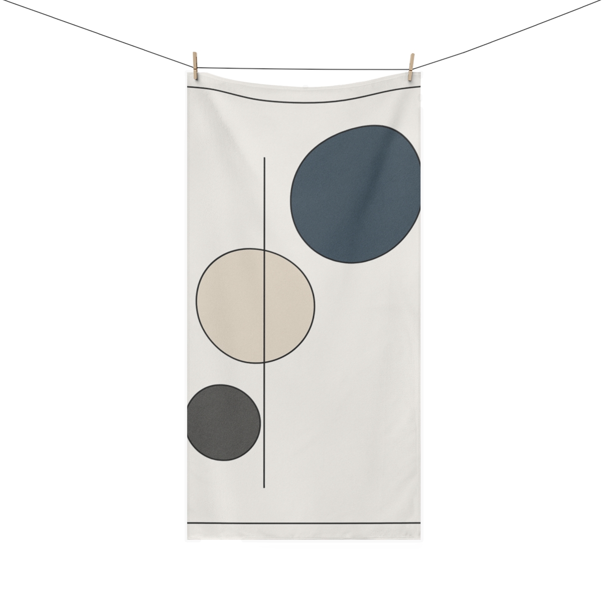 Trio Of Offset Circles unique gift towels