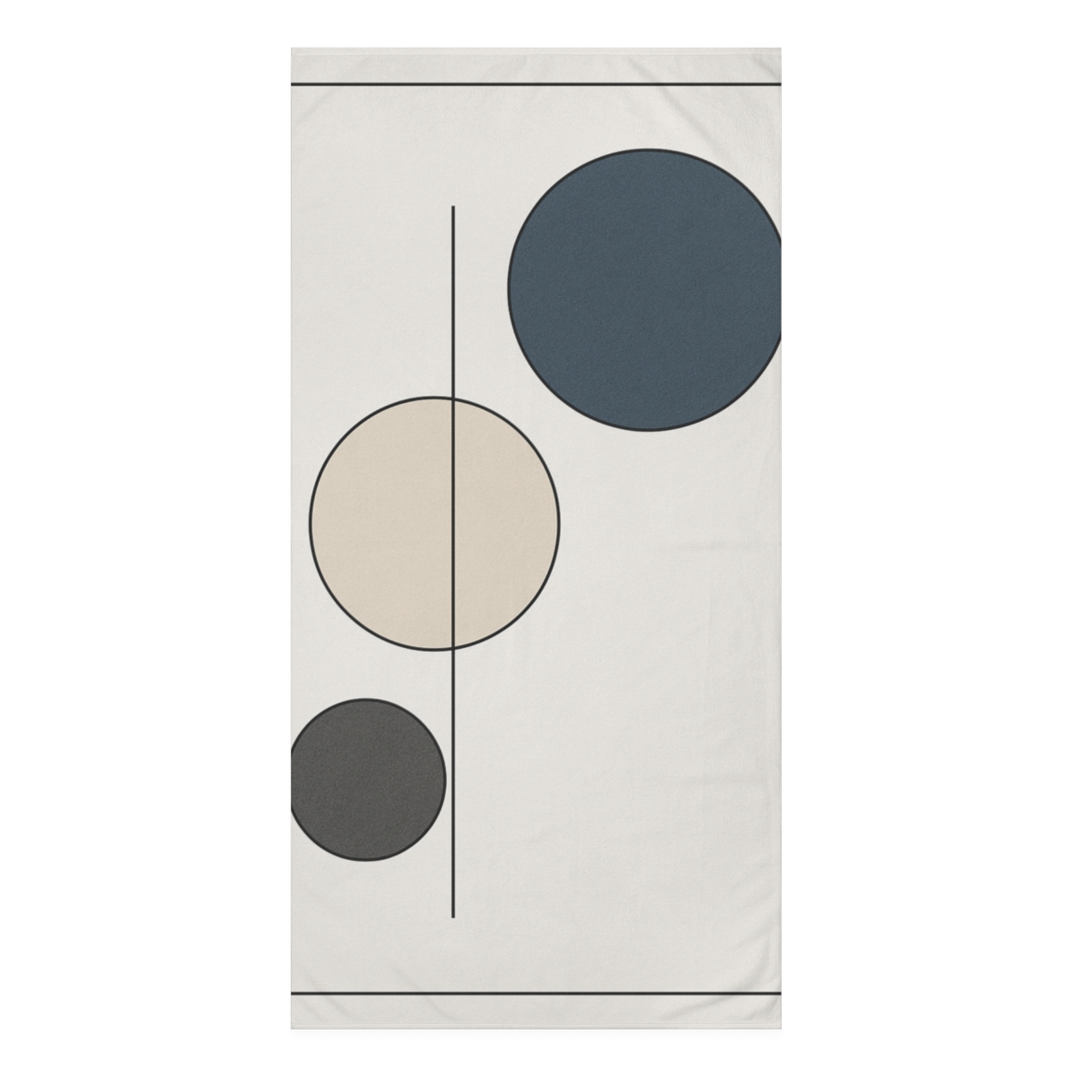 Trio Of Offset Circles unique gift towels