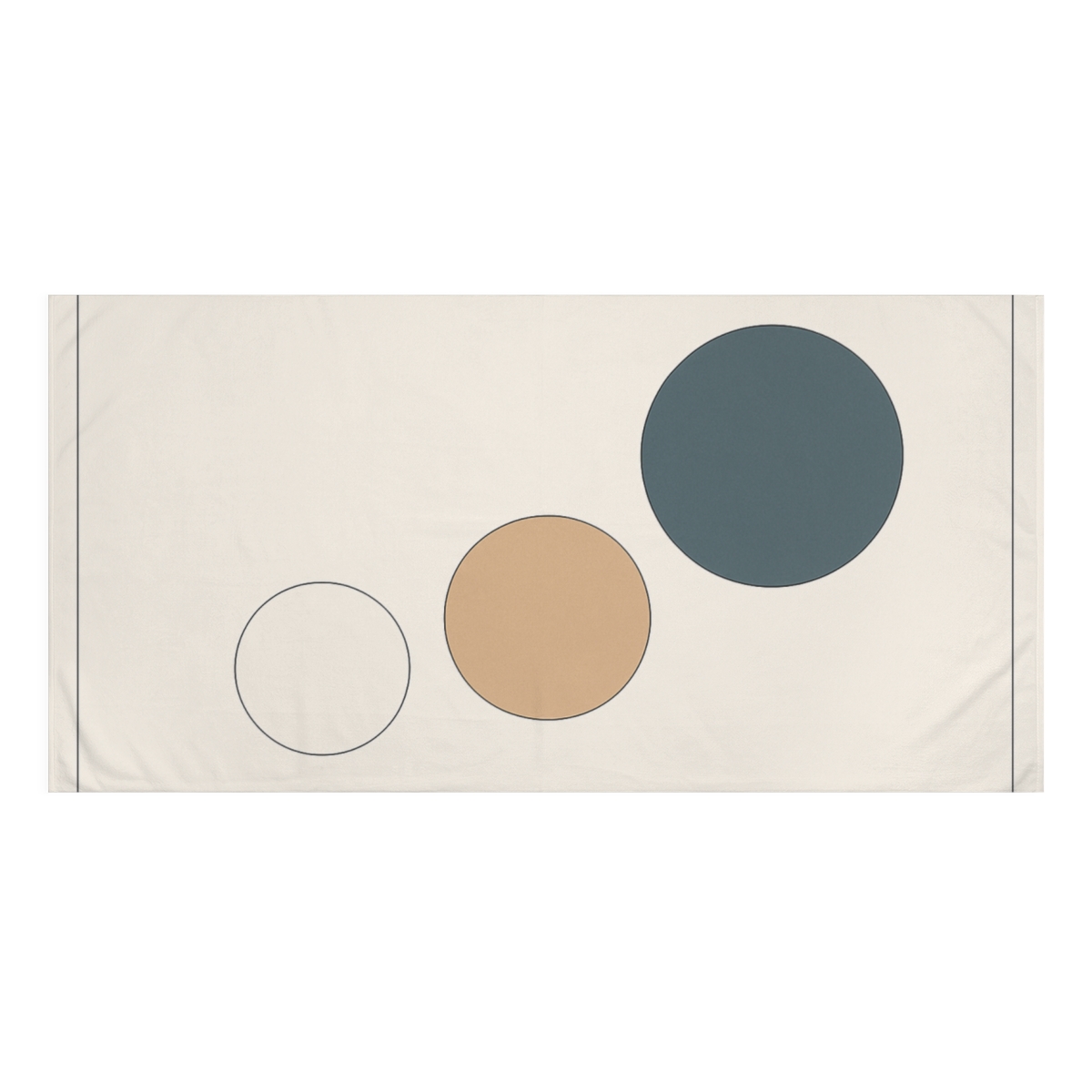 Trio Of Offset Circles stylish beach towels