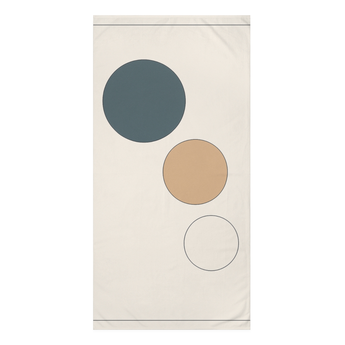 Trio Of Offset Circles stylish beach towels