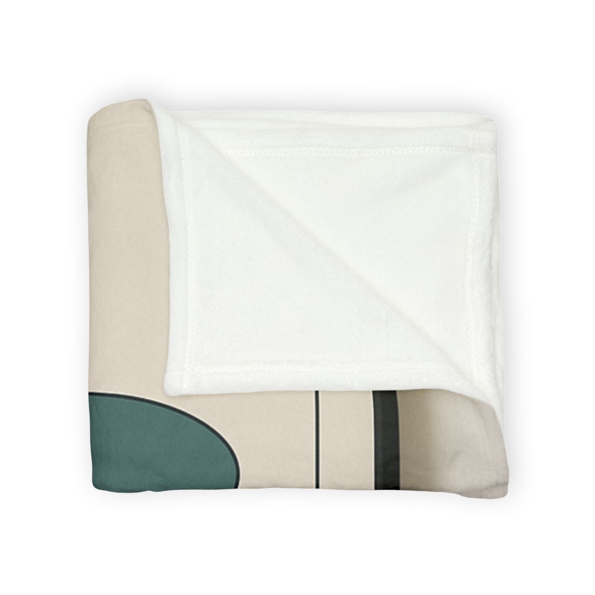 Trio Of Offset Ovals soft fleece blankets