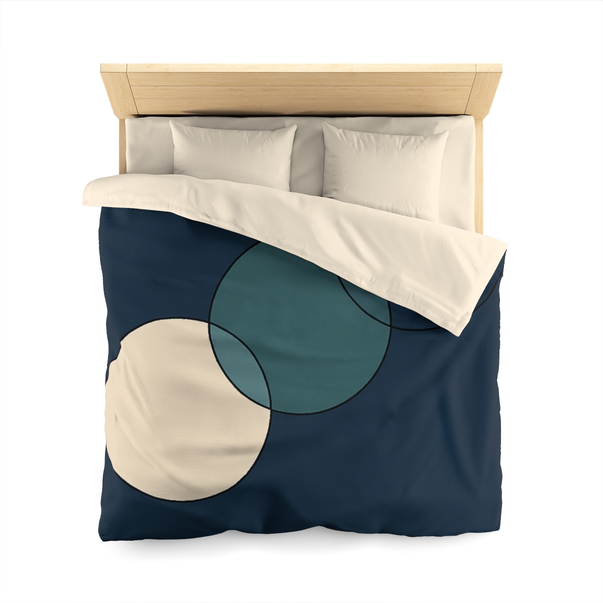 Trio Of Staggered Circles soft comforter duvets