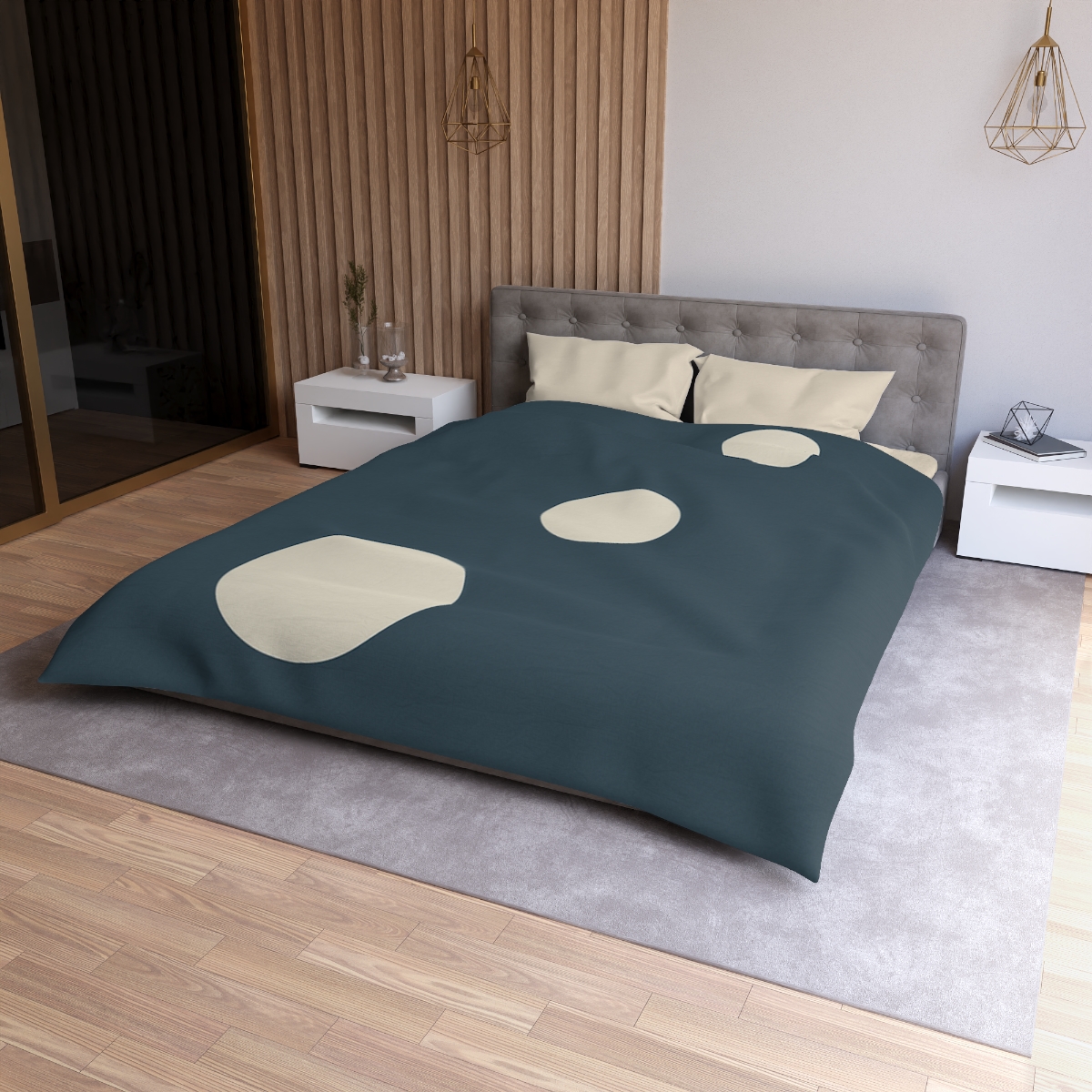 Trio Of Staggered Circles stylish duvet covers