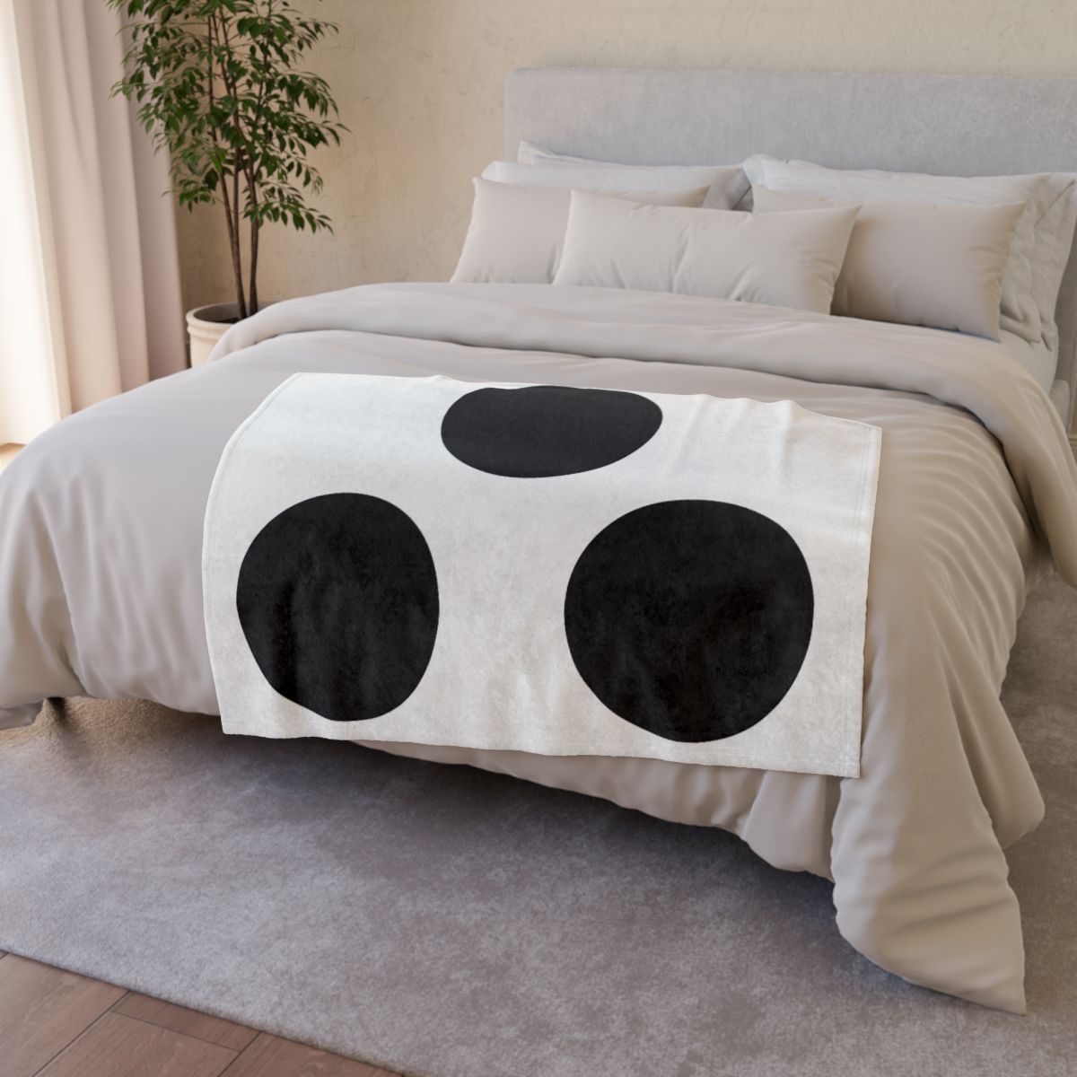 Trio Of Staggered Circles Blanket