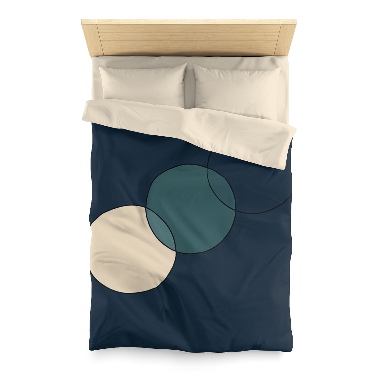 Trio Of Staggered Circles soft comforter duvets