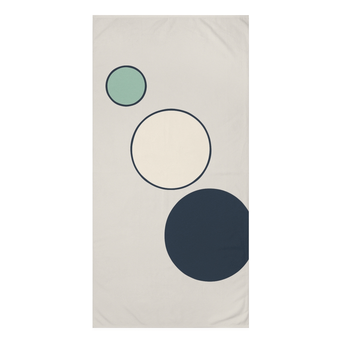 Trio Staggered Circles decorative home towelscustom towels