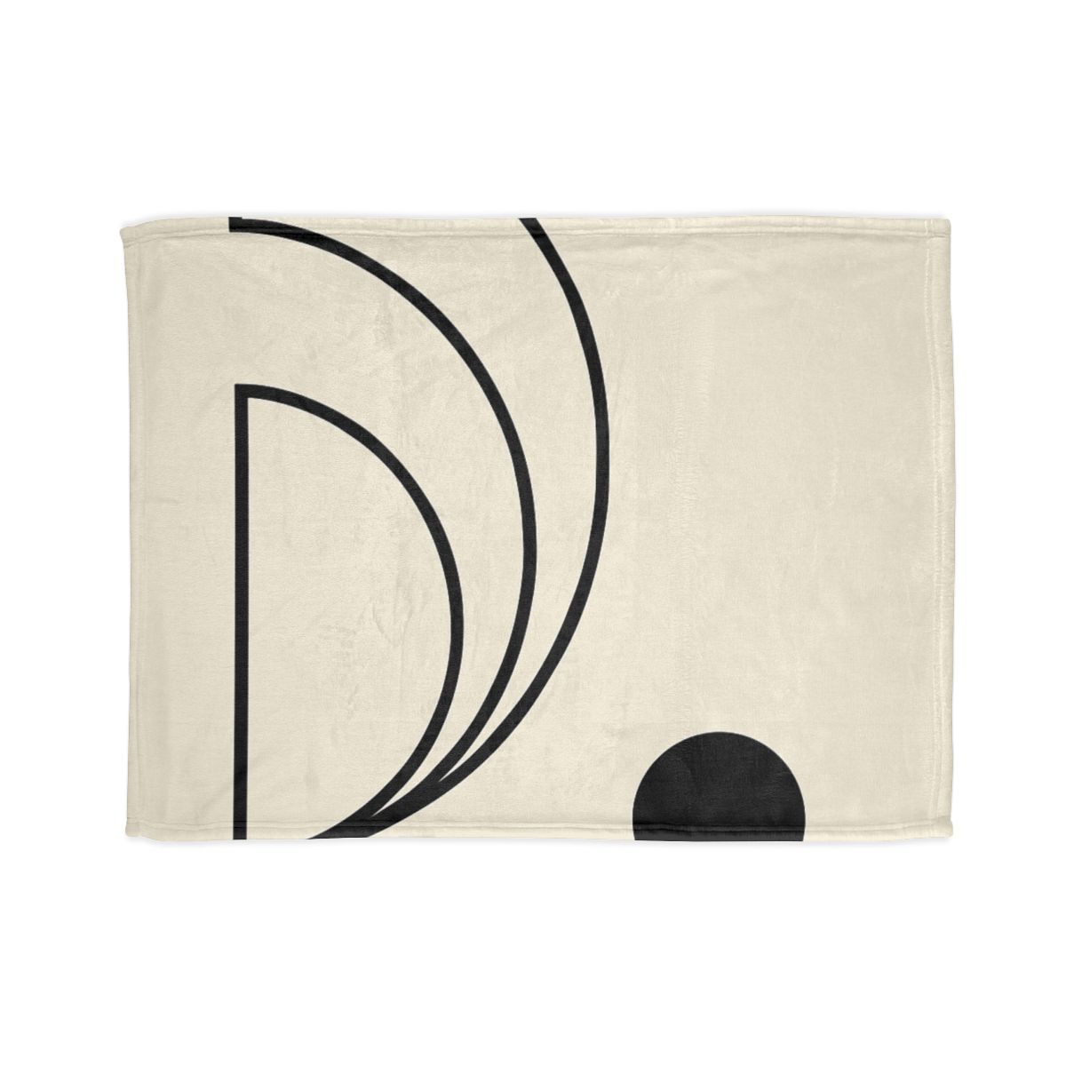 Triple Offset Arc And Dot stylish throw blankets