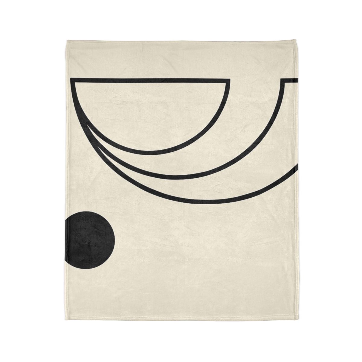 Triple Offset Arc And Dot stylish throw blankets