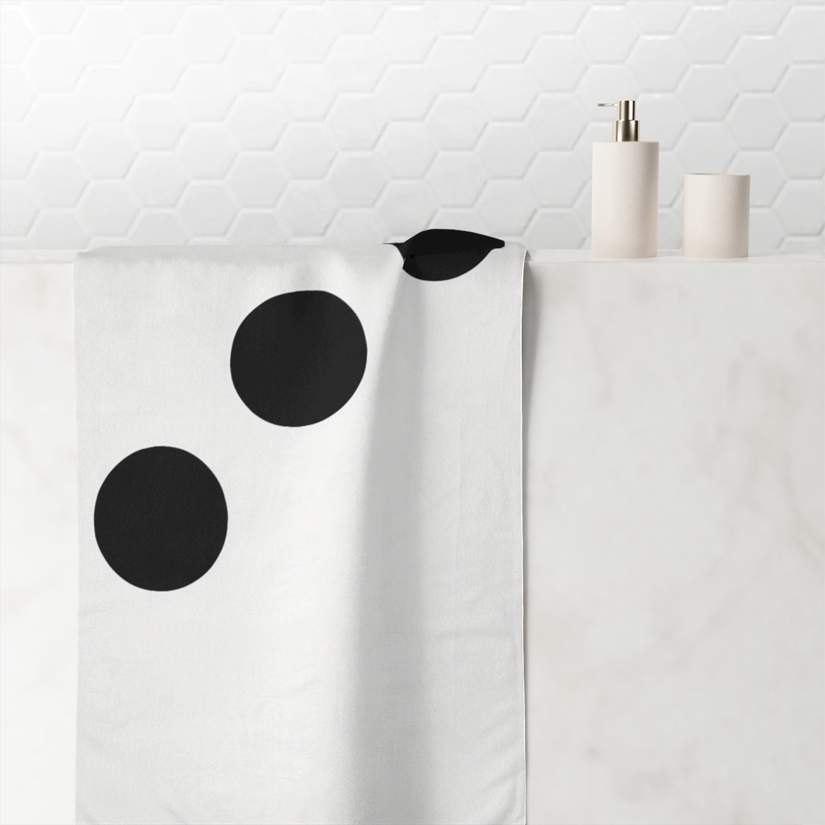 Triple Offset Circle Alignment custom towels