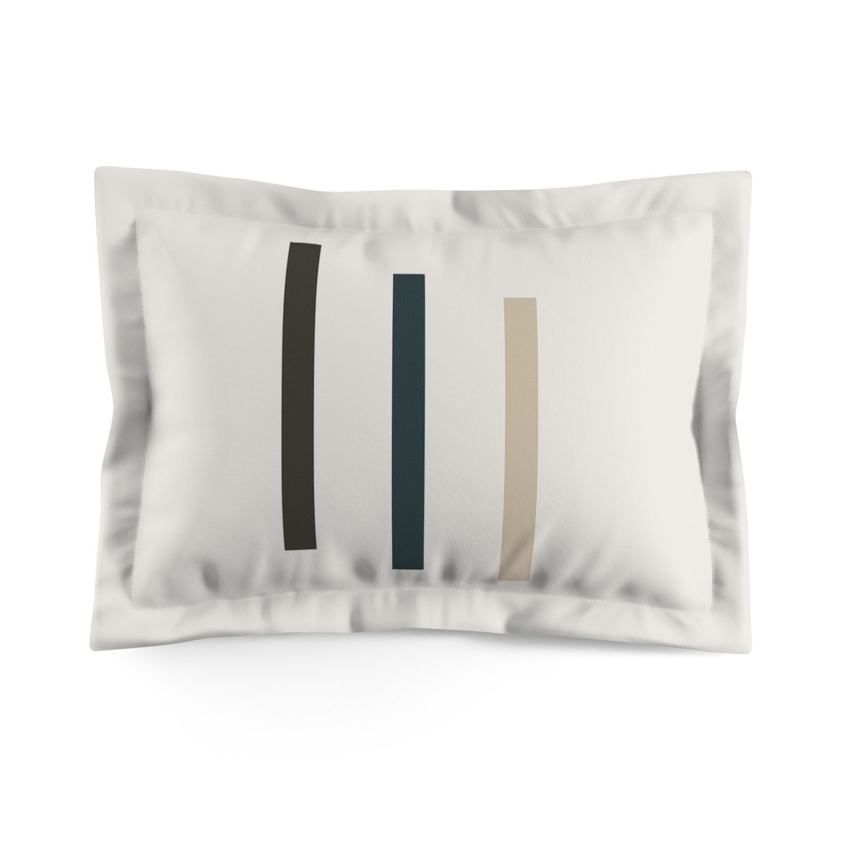 Triptych Of Vertical Bars unique shape pillows