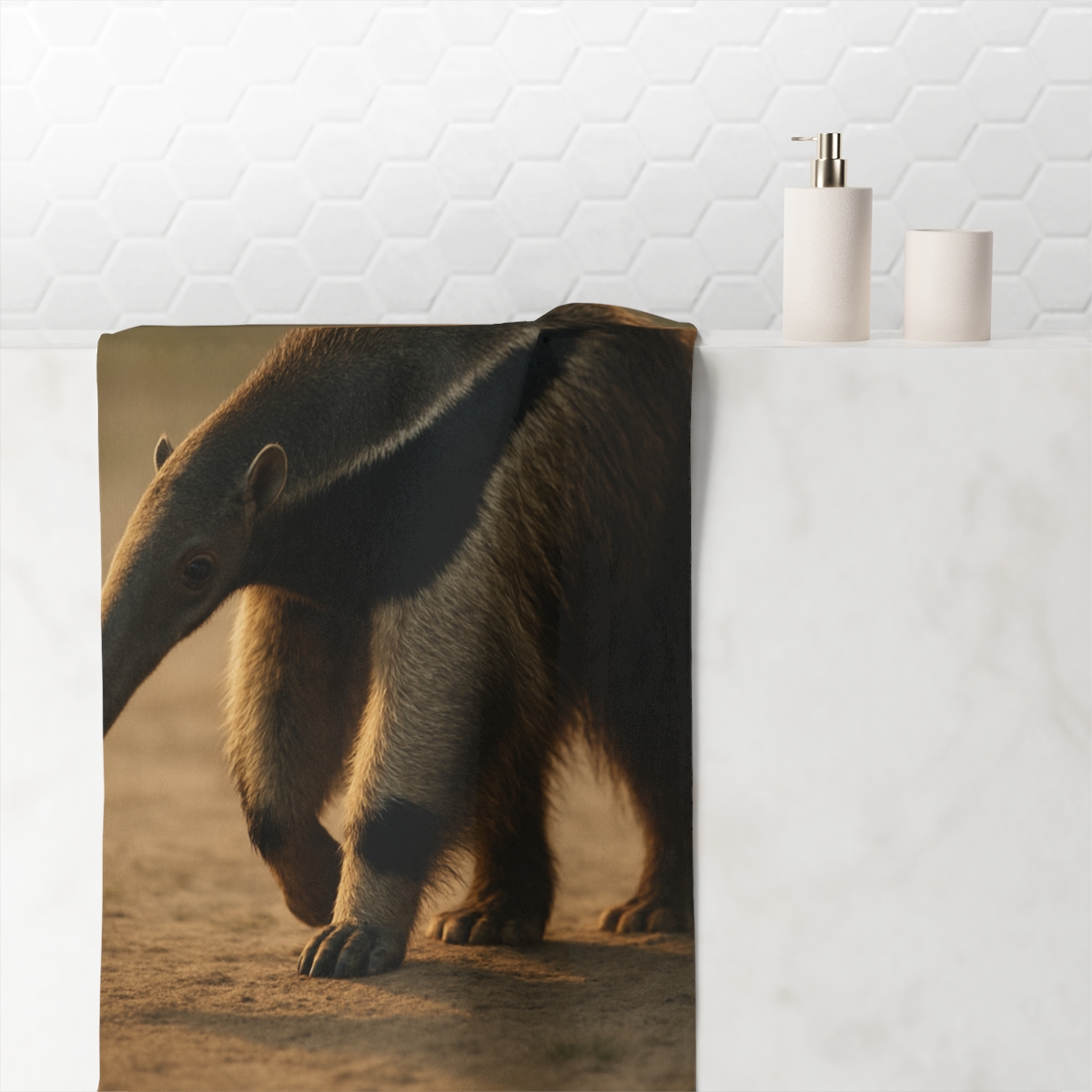 Twilight Brush Giant Anteater decorative home towels