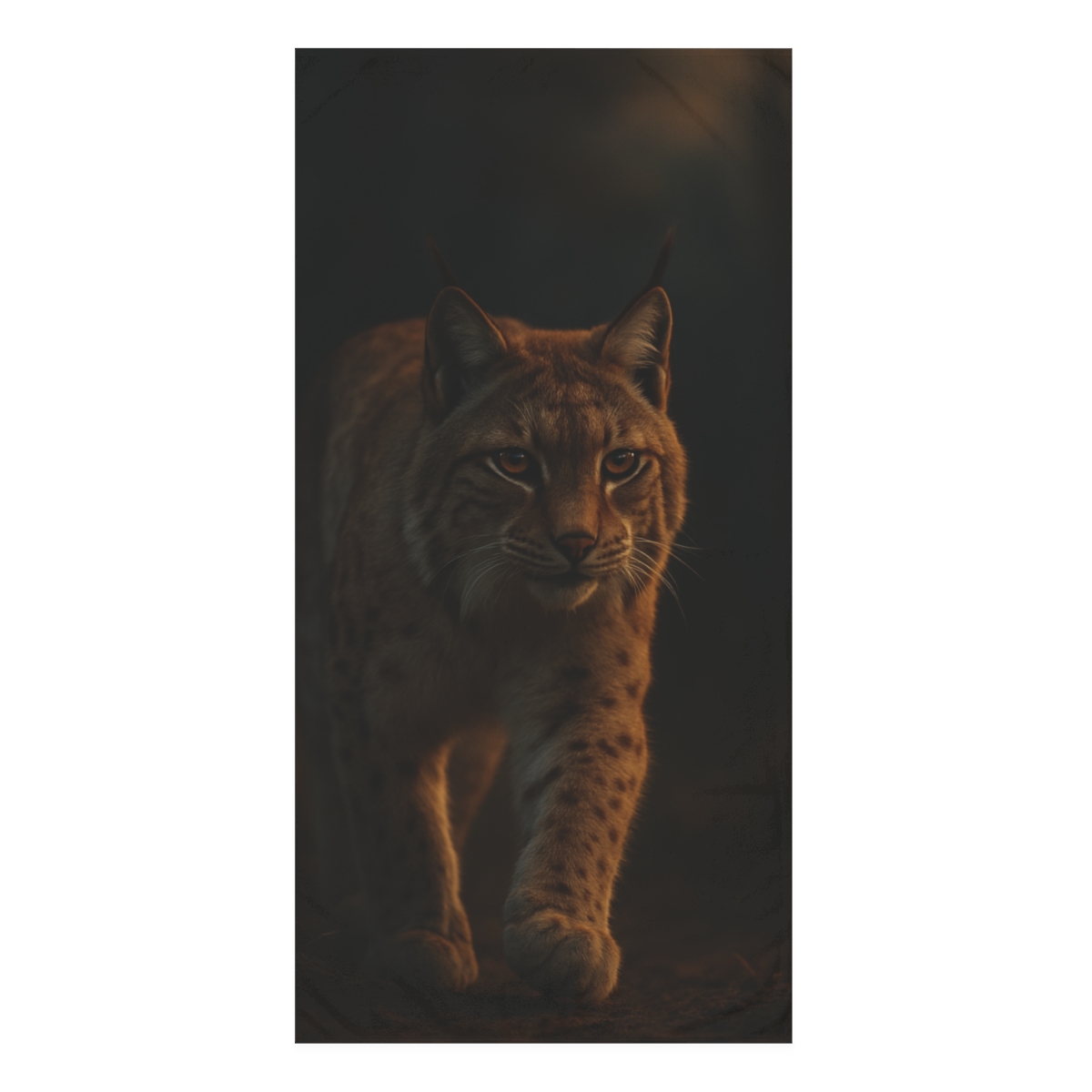 Twilight Prowler Eurasian Lynx soft cotton towels