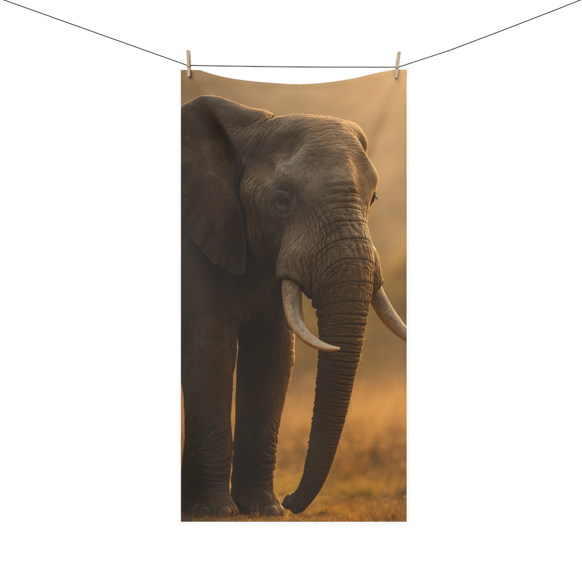 Twilight Sentinel Elephant designer printed towels
