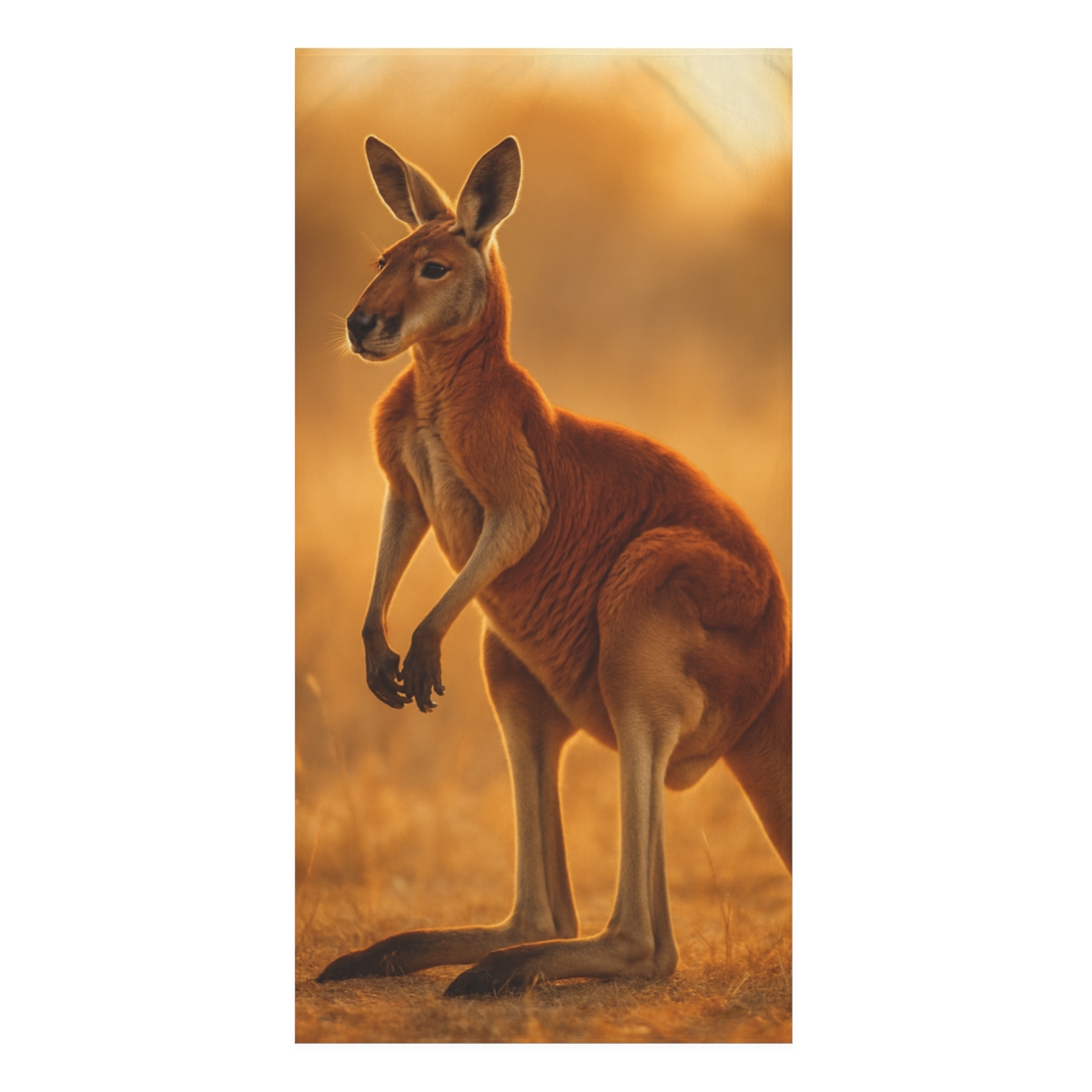 Twilight Strider Red Kangaroo soft cotton towels