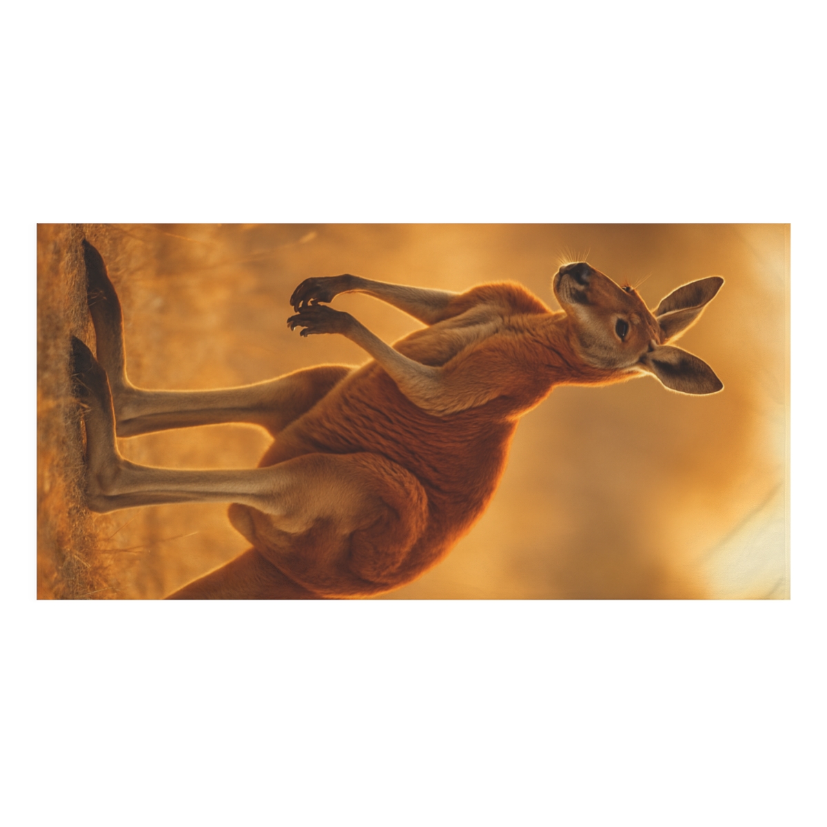 Twilight Strider Red Kangaroo soft cotton towels
