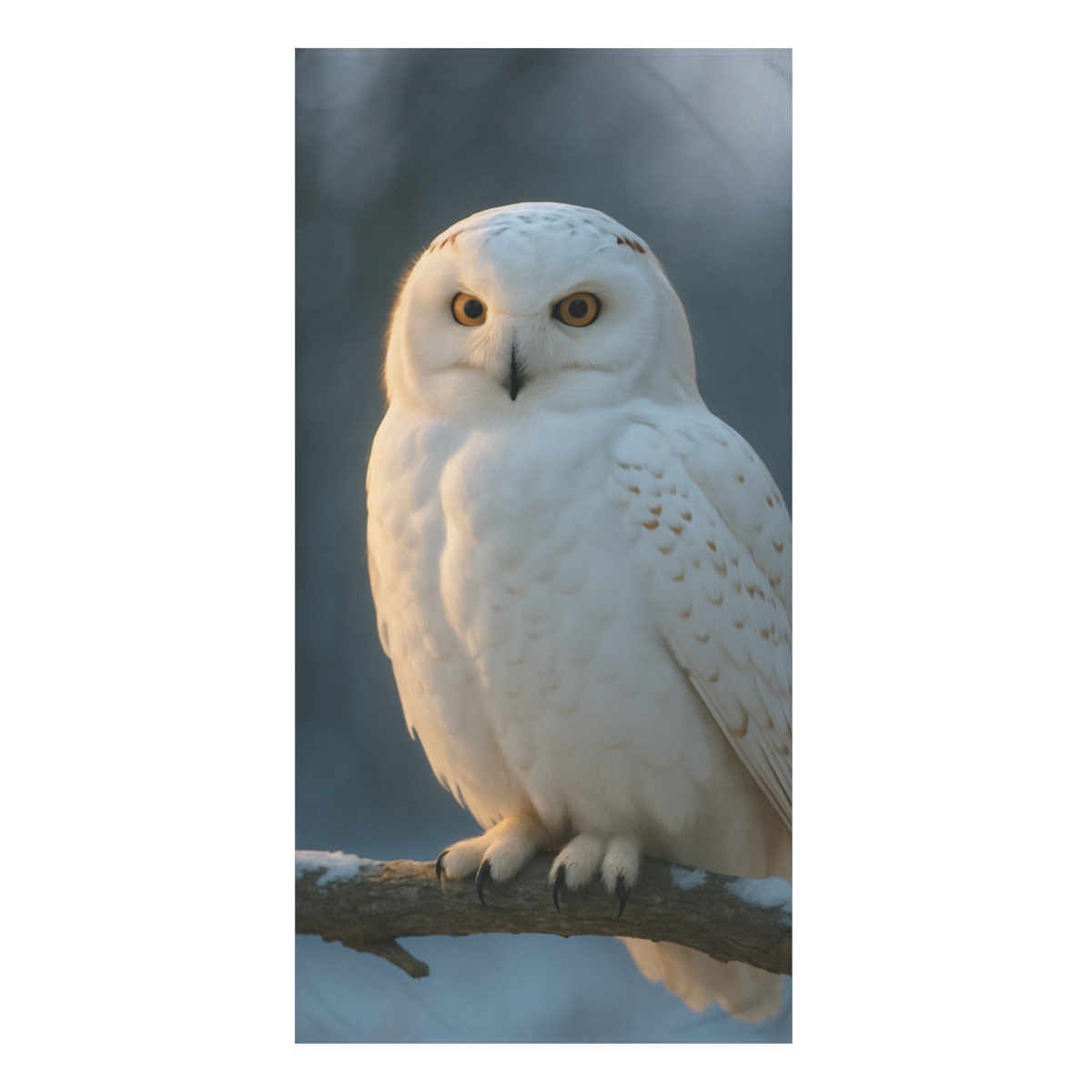 Twilight Watch Snowy Owl unique gift towels