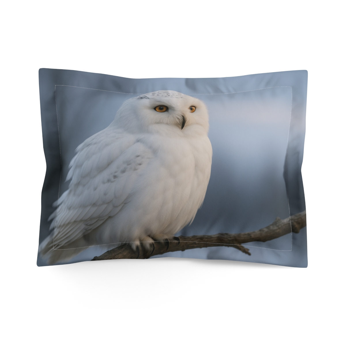 Twilight Watcher Snowy Owl trendy accent pillows