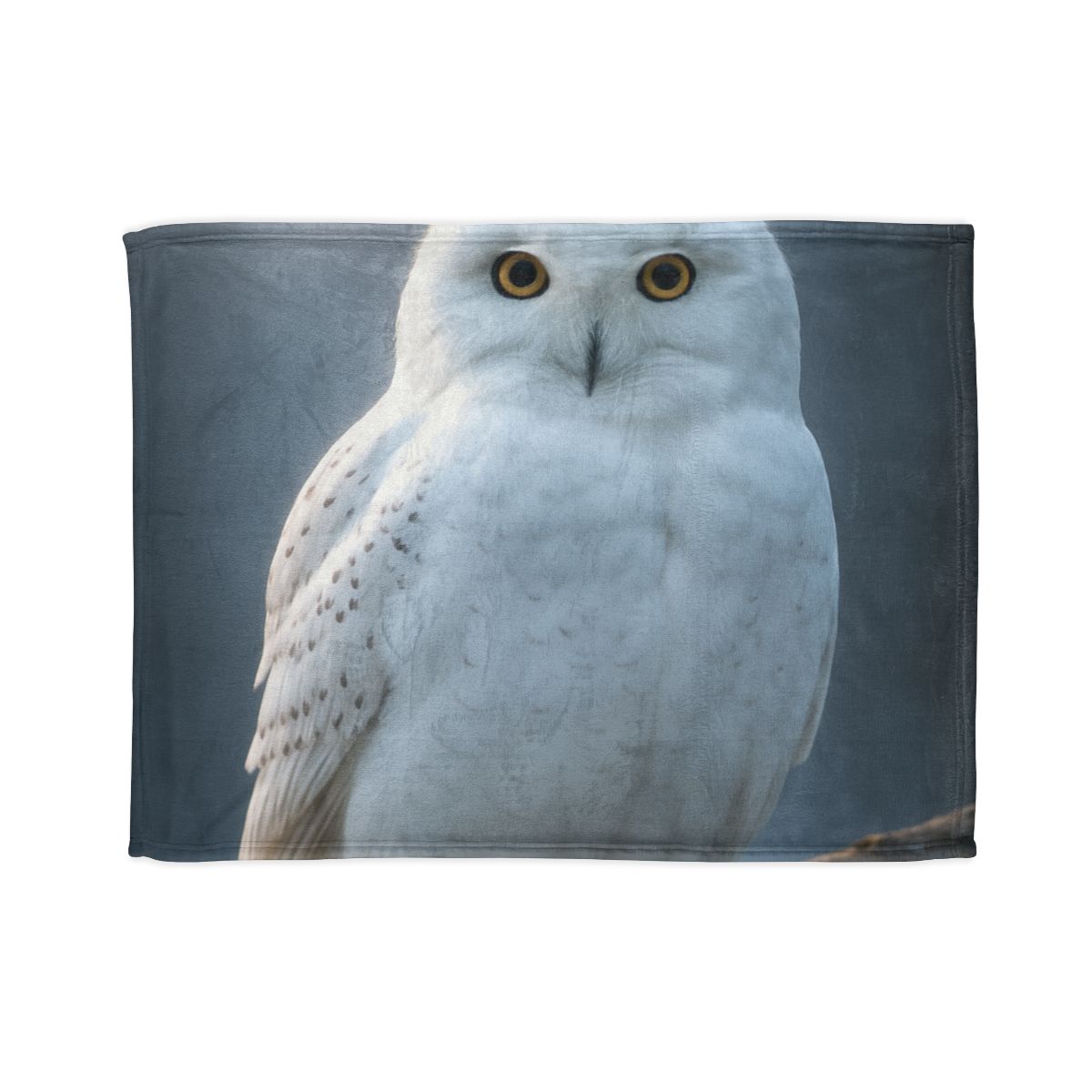 Twilight Watcher Snowy Owl stylish throw blankets